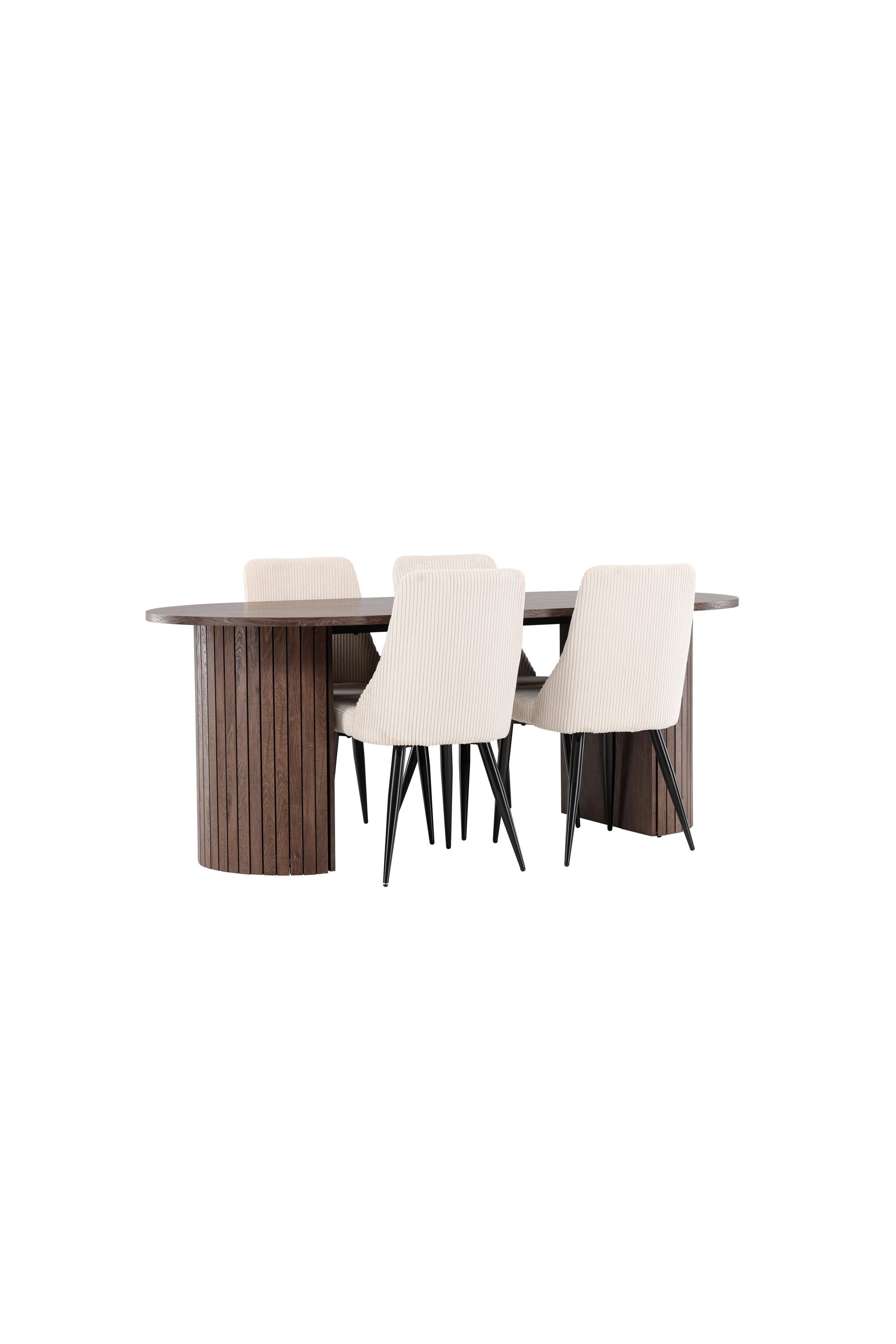 Härön Esstisch mit Leone Stühlen in präsentiert im Onlineshop von KAQTU Design AG. Esszimmerset ist von Venture Home