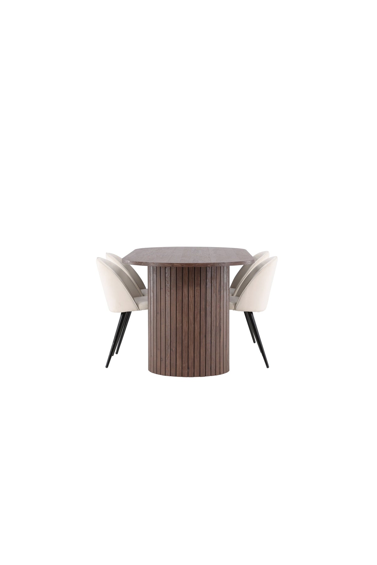 Härön Esstisch mit Velvet Stühlen in präsentiert im Onlineshop von KAQTU Design AG. Esszimmerset ist von Venture Home