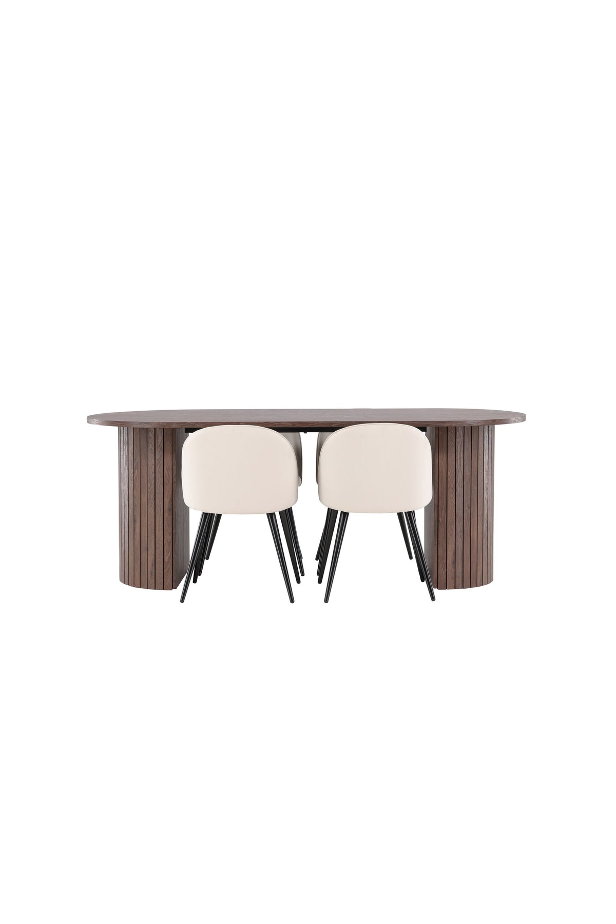 Härön Esstisch mit Velvet Stühlen in präsentiert im Onlineshop von KAQTU Design AG. Esszimmerset ist von Venture Home