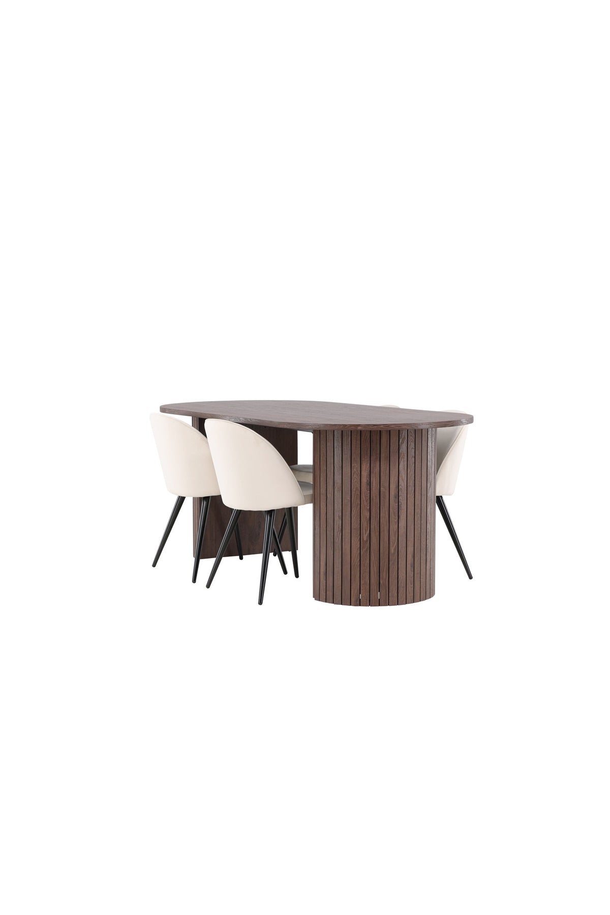 Härön Esstisch mit Velvet Stühlen in präsentiert im Onlineshop von KAQTU Design AG. Esszimmerset ist von Venture Home