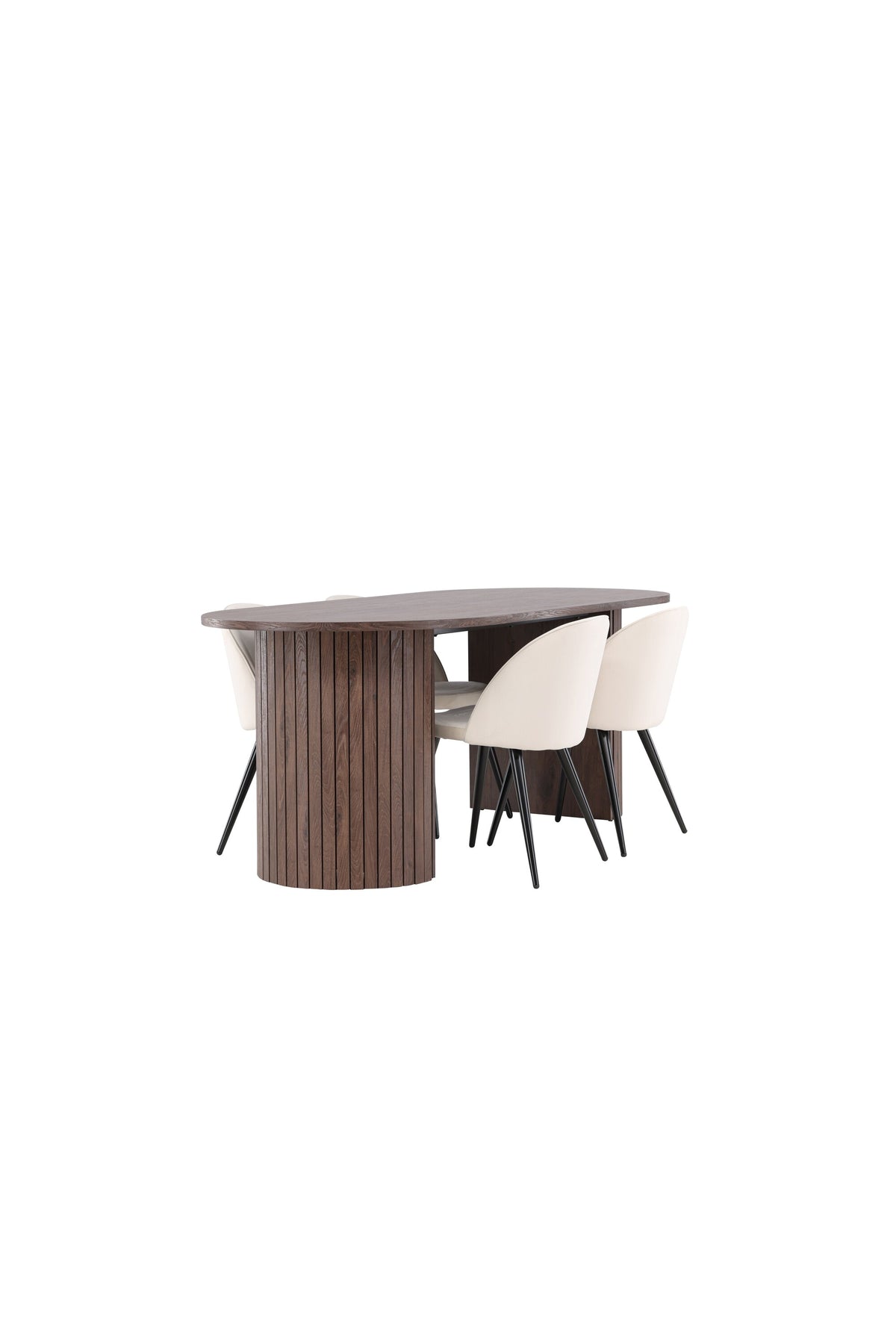 Härön Esstisch mit Velvet Stühlen in präsentiert im Onlineshop von KAQTU Design AG. Esszimmerset ist von Venture Home