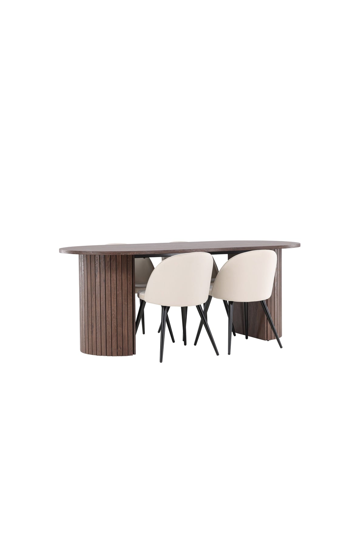 Härön Esstisch mit Velvet Stühlen in präsentiert im Onlineshop von KAQTU Design AG. Esszimmerset ist von Venture Home