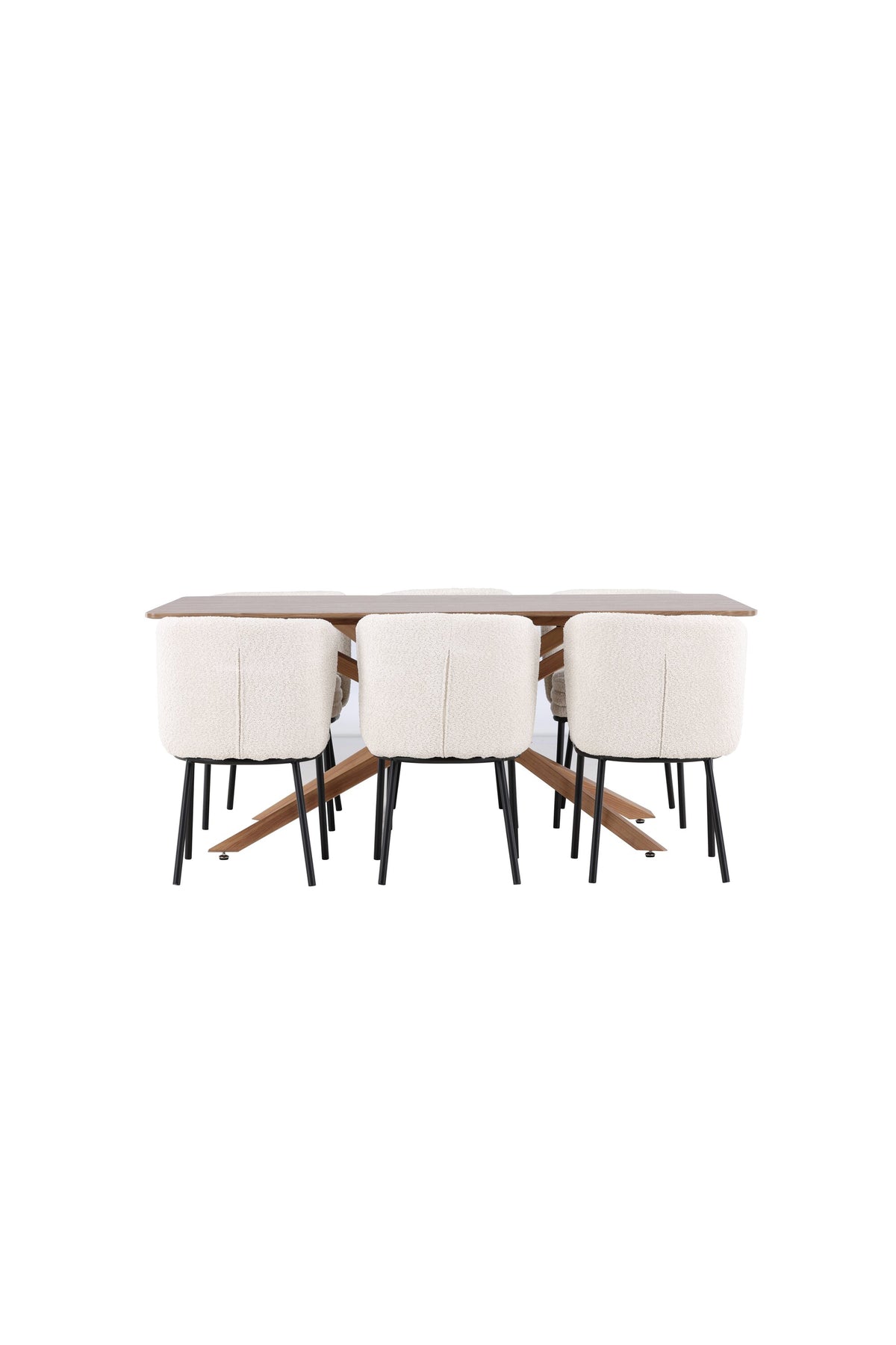 Piazza Esstisch mit Agnes Stühlen in präsentiert im Onlineshop von KAQTU Design AG. Esszimmerset ist von Venture Home