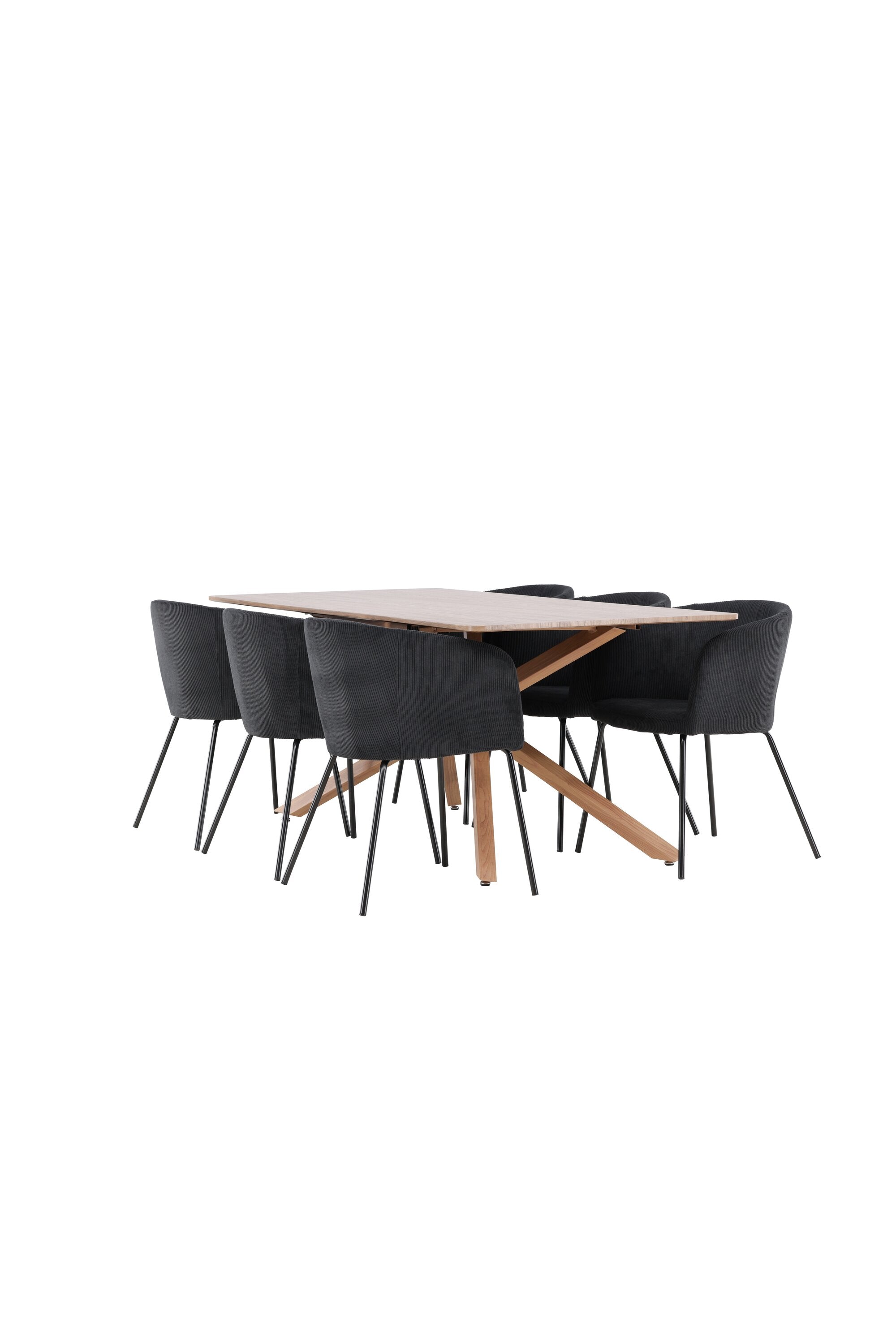 Piazza Esstisch mit Berit Stühlen in präsentiert im Onlineshop von KAQTU Design AG. Esszimmerset ist von Venture Home