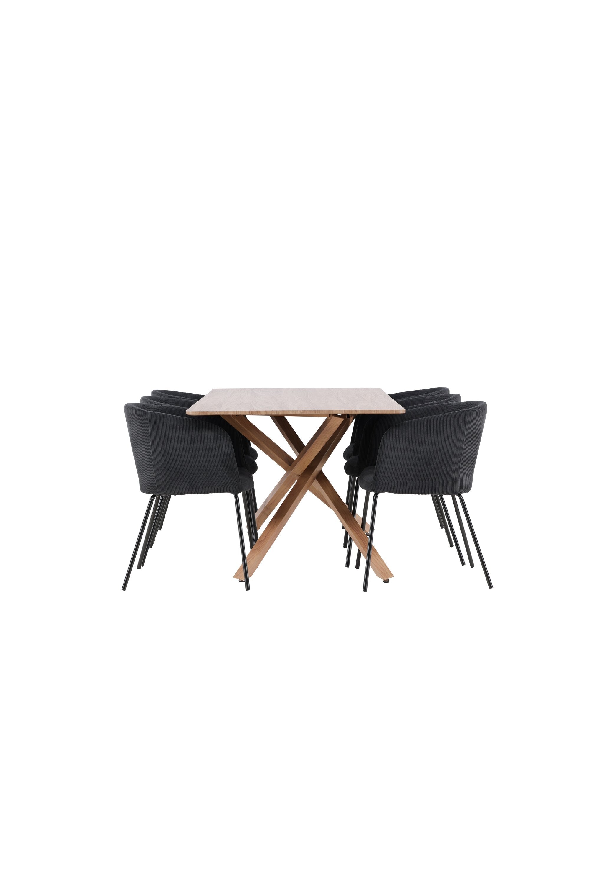 Piazza Esstisch mit Berit Stühlen in präsentiert im Onlineshop von KAQTU Design AG. Esszimmerset ist von Venture Home