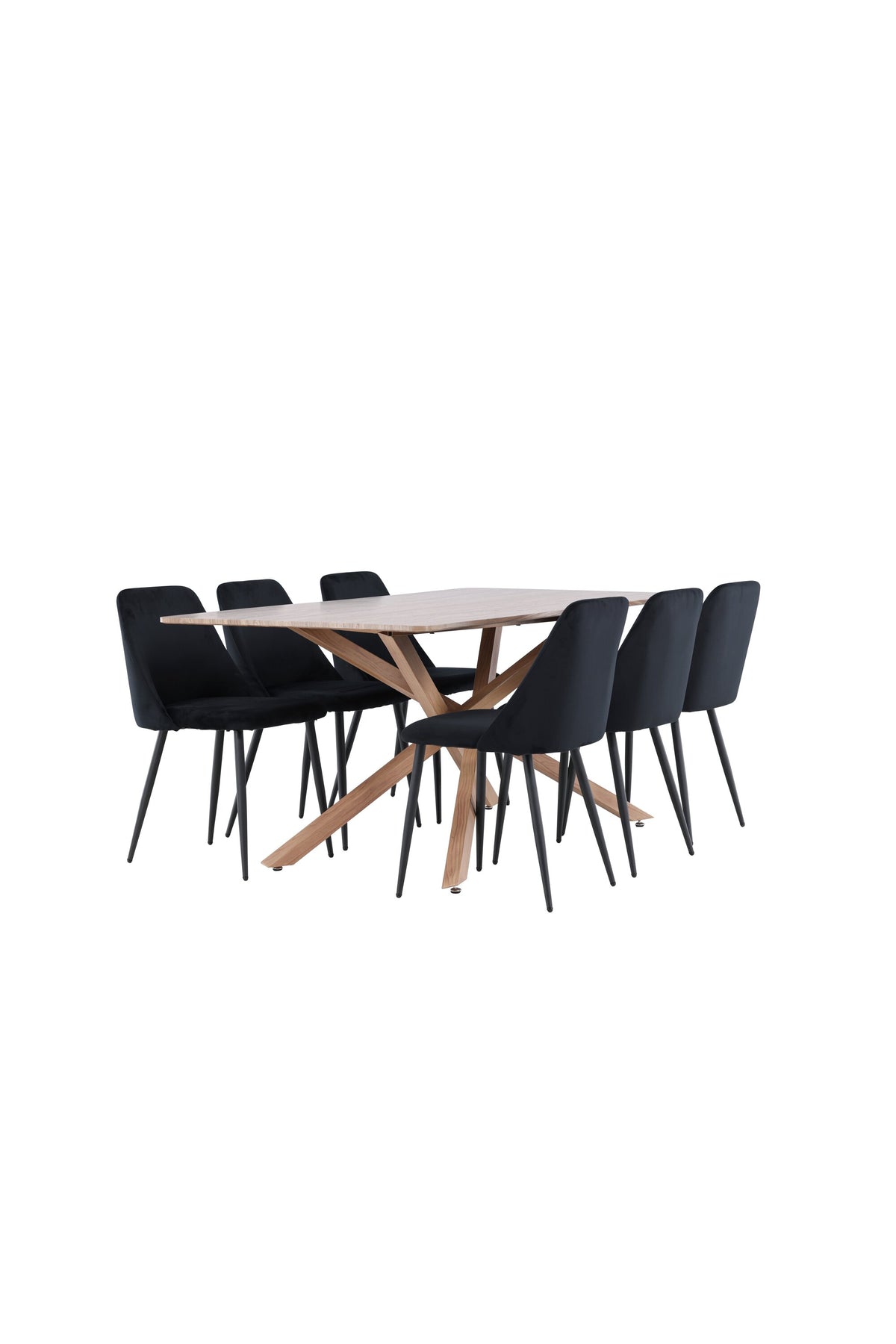 Piazza Esstisch mit Night Stühlen in präsentiert im Onlineshop von KAQTU Design AG. Esszimmerset ist von Venture Home