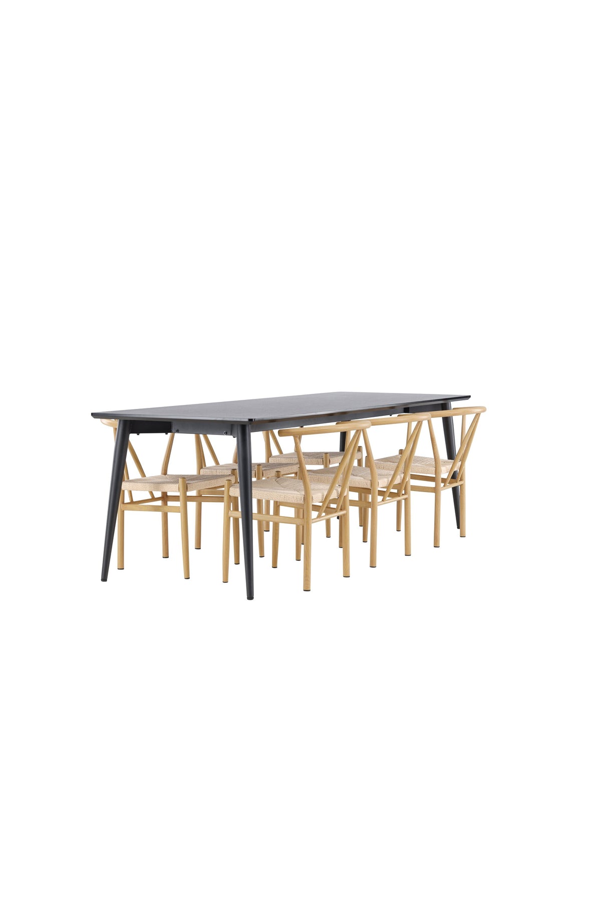 Ellis Esstisch mit Alfons Stühlen in präsentiert im Onlineshop von KAQTU Design AG. Esszimmerset ist von Venture Home