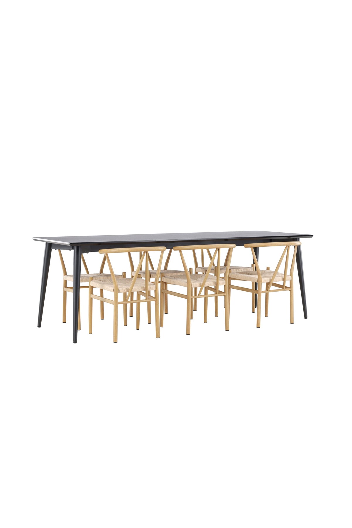 Ellis Esstisch mit Alfons Stühlen in präsentiert im Onlineshop von KAQTU Design AG. Esszimmerset ist von Venture Home
