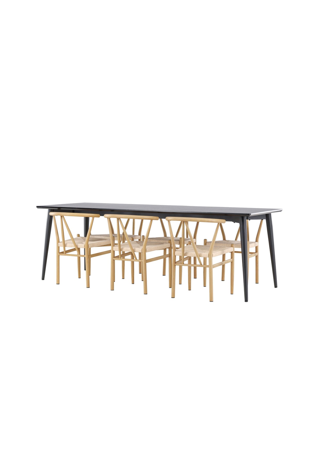 Ellis Esstisch mit Alfons Stühlen in präsentiert im Onlineshop von KAQTU Design AG. Esszimmerset ist von Venture Home