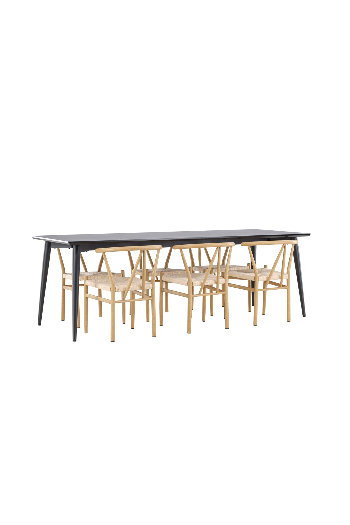 Ellis Esstisch mit Alfons Stühlen in präsentiert im Onlineshop von KAQTU Design AG. Esszimmerset ist von Venture Home
