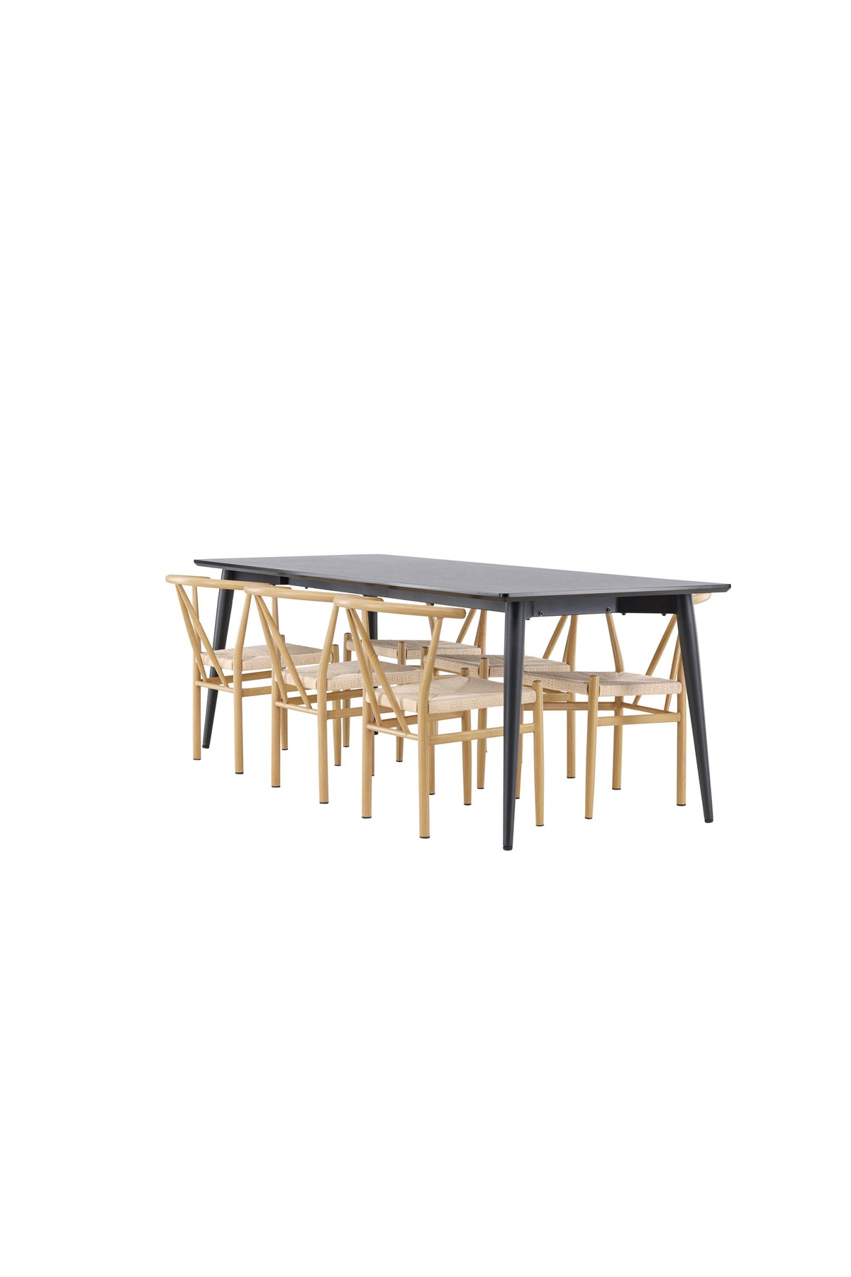 Ellis Esstisch mit Alfons Stühlen in präsentiert im Onlineshop von KAQTU Design AG. Esszimmerset ist von Venture Home