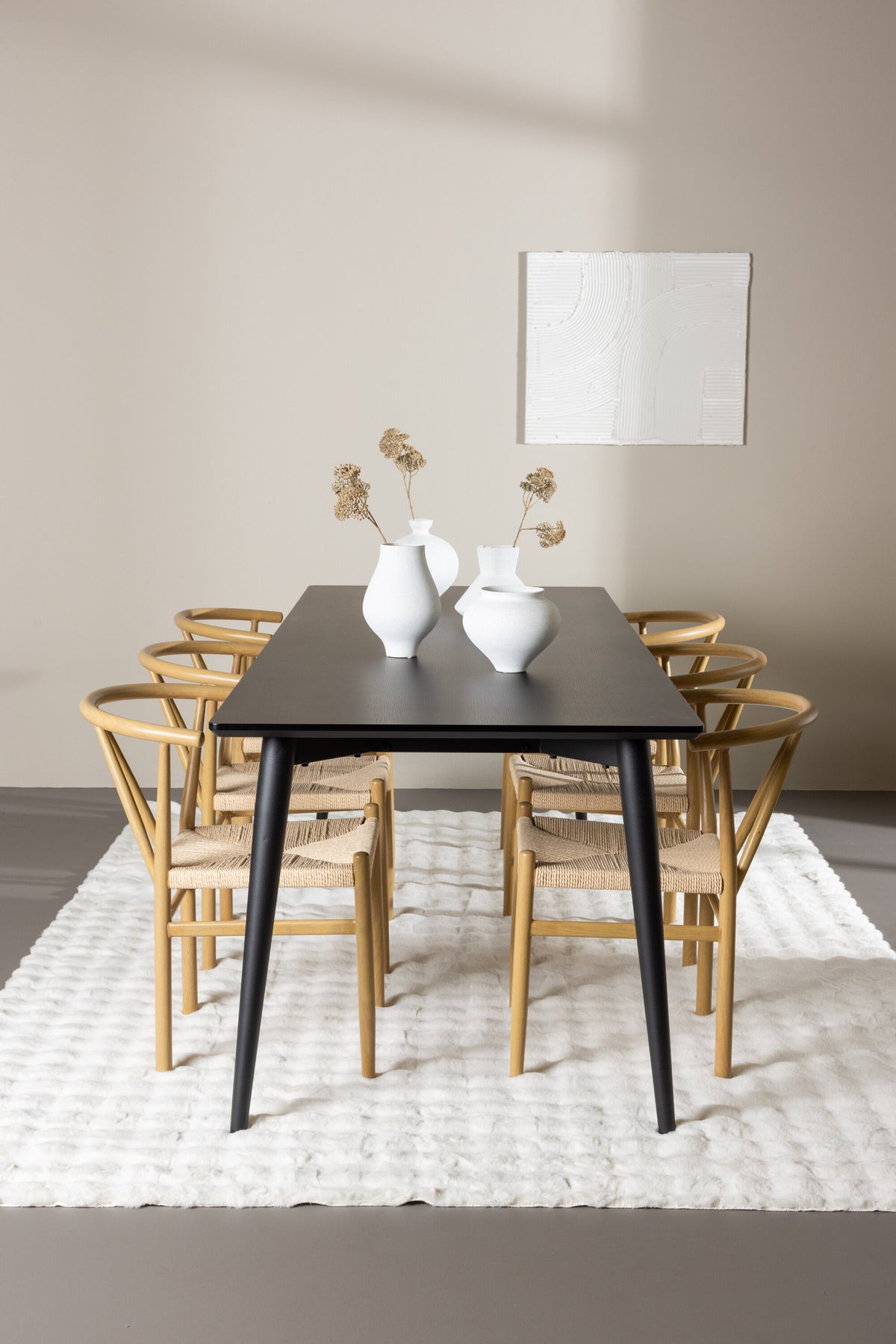 Ellis Esstisch mit Alfons Stühlen in präsentiert im Onlineshop von KAQTU Design AG. Esszimmerset ist von Venture Home