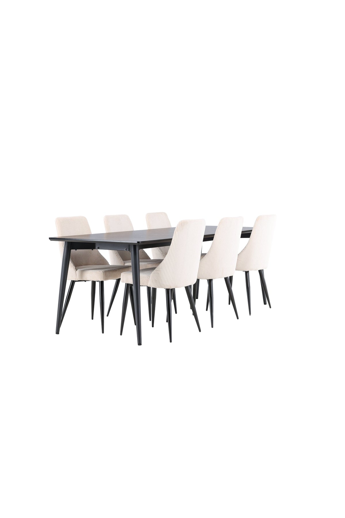 Ellis Esstisch mit Leone Stühlen in präsentiert im Onlineshop von KAQTU Design AG. Esszimmerset ist von Venture Home