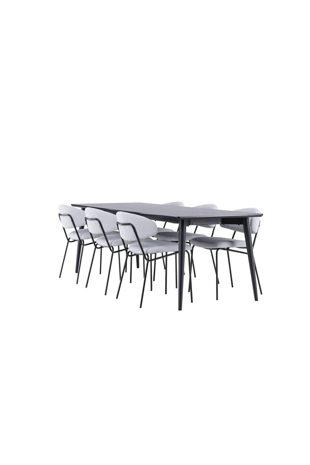 Ellis Esstisch mit Chico Stühlen in präsentiert im Onlineshop von KAQTU Design AG. Esszimmerset ist von Venture Home