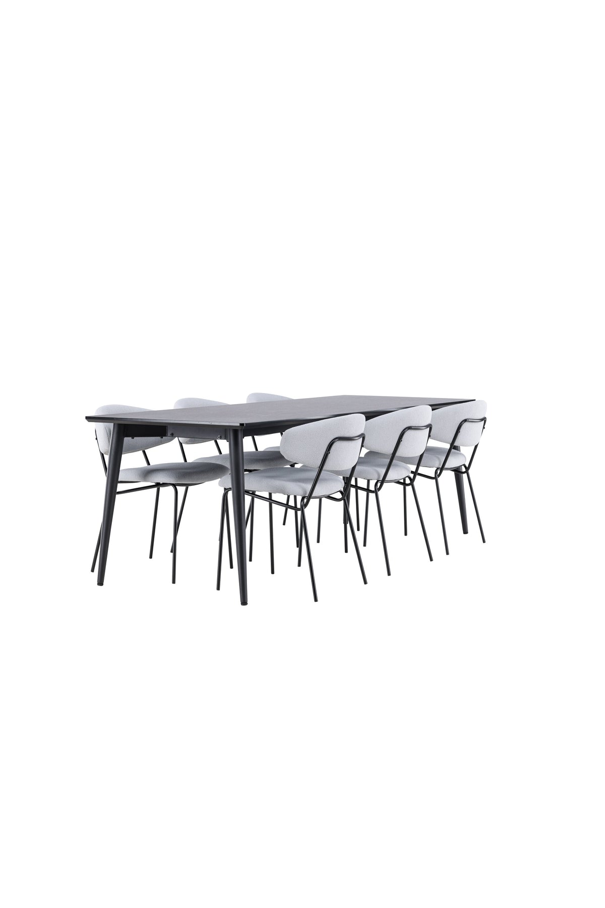 Ellis Esstisch mit Chico Stühlen in präsentiert im Onlineshop von KAQTU Design AG. Esszimmerset ist von Venture Home