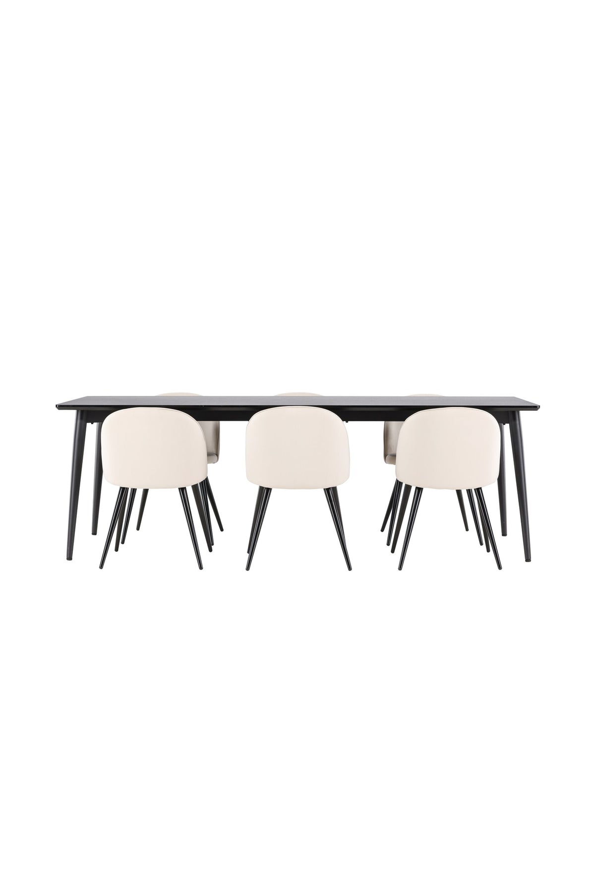 Ellis Esstisch mit Velvet Stühlen in präsentiert im Onlineshop von KAQTU Design AG. Esszimmerset ist von Venture Home