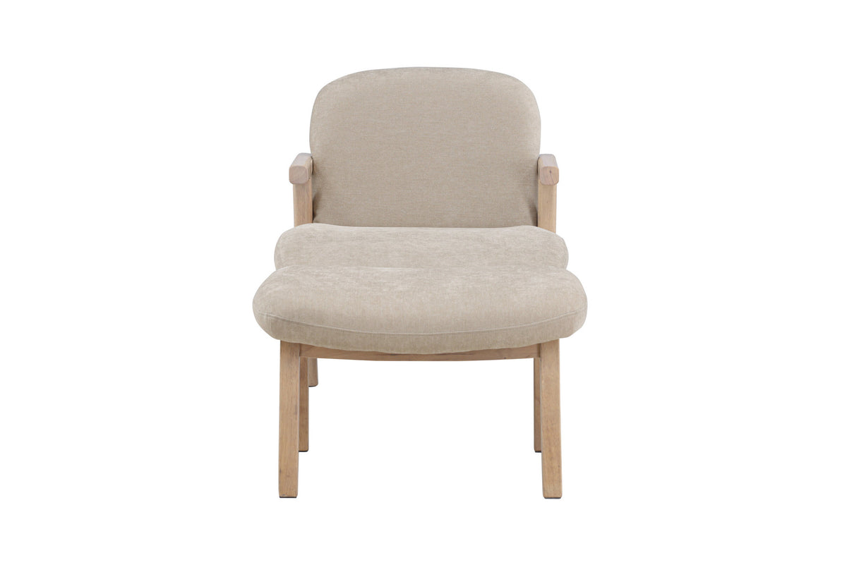 Rile Sessel + Ottoman in Weisswasch präsentiert im Onlineshop von KAQTU Design AG. Sessel ist von Venture Home