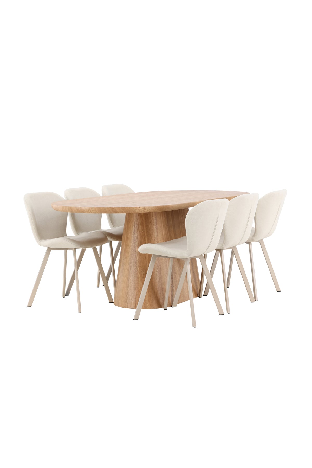 Esstisch Stjärnö mit Lilja Stuhl in Nature präsentiert im Onlineshop von KAQTU Design AG. Esszimmerset ist von Venture Home