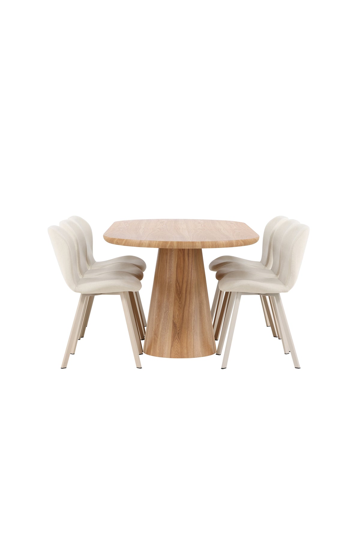 Esstisch Stjärnö mit Lilja Stuhl in Nature präsentiert im Onlineshop von KAQTU Design AG. Esszimmerset ist von Venture Home