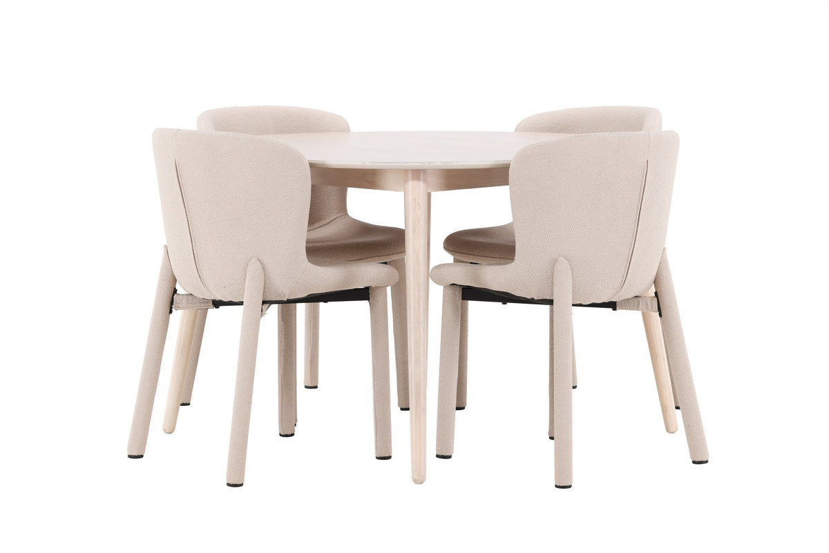 Table à manger Flora avec chaise Astoria