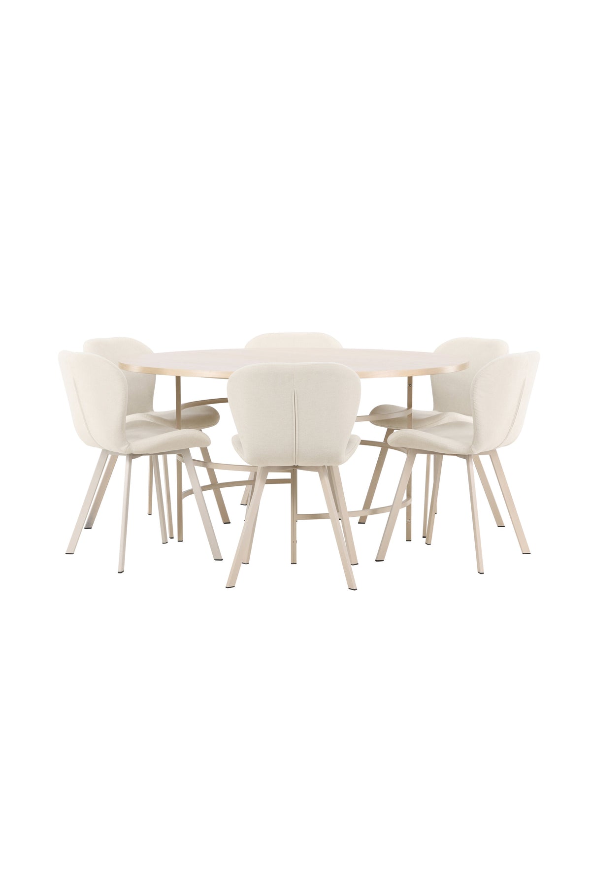 Esstisch Copenhagen mit Lilja Stuhl in White Wash präsentiert im Onlineshop von KAQTU Design AG. Esszimmerset ist von Venture Home