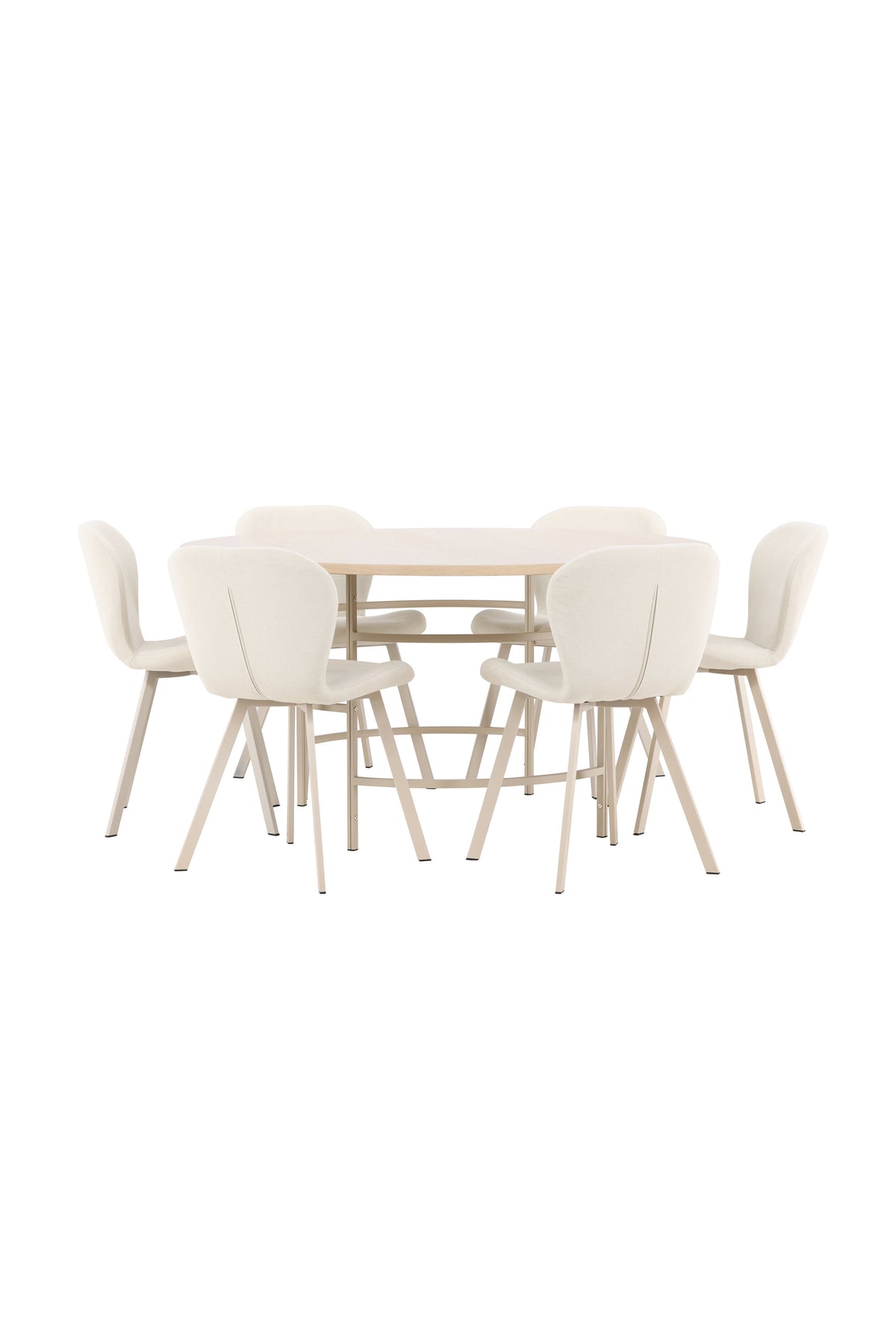 Esstisch Copenhagen mit Lilja Stuhl in White Wash präsentiert im Onlineshop von KAQTU Design AG. Esszimmerset ist von Venture Home