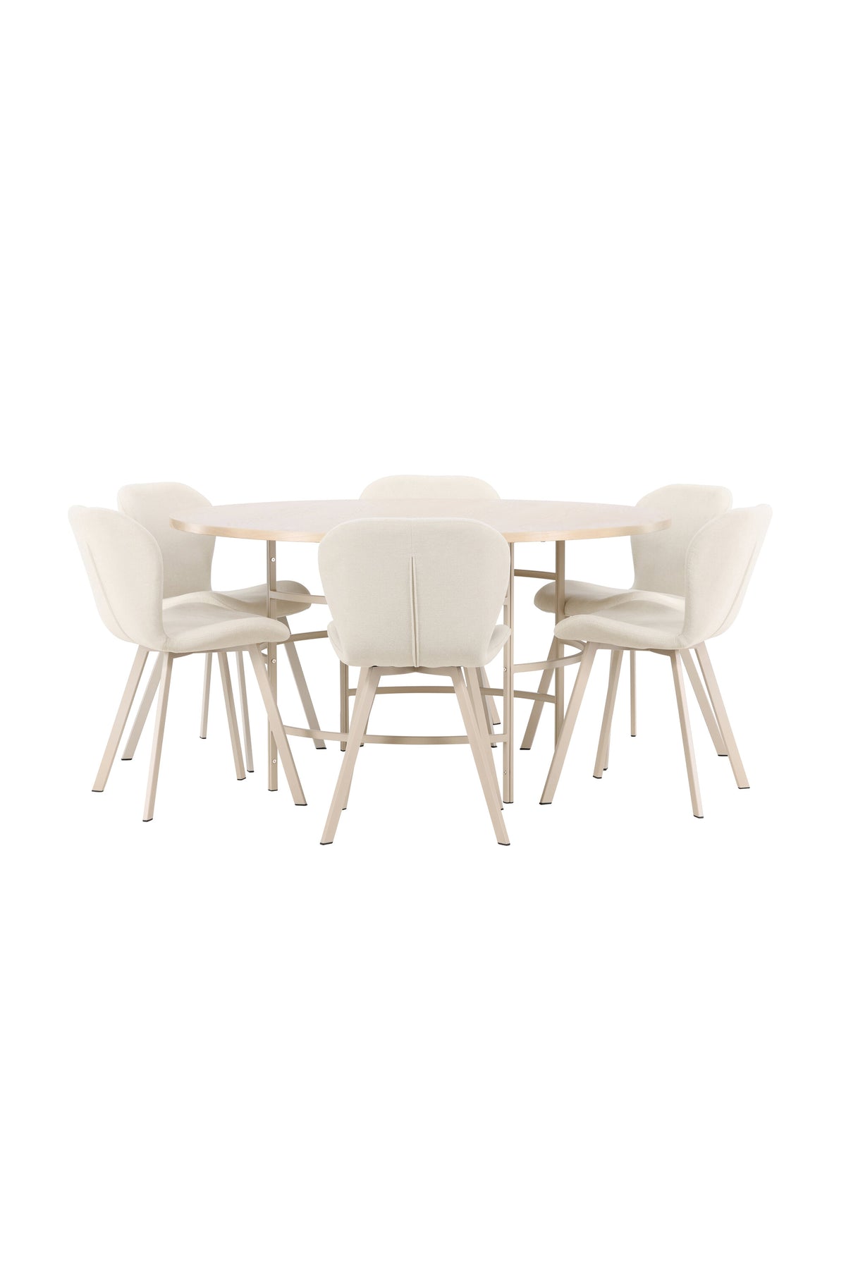 Esstisch Copenhagen mit Lilja Stuhl in White Wash präsentiert im Onlineshop von KAQTU Design AG. Esszimmerset ist von Venture Home