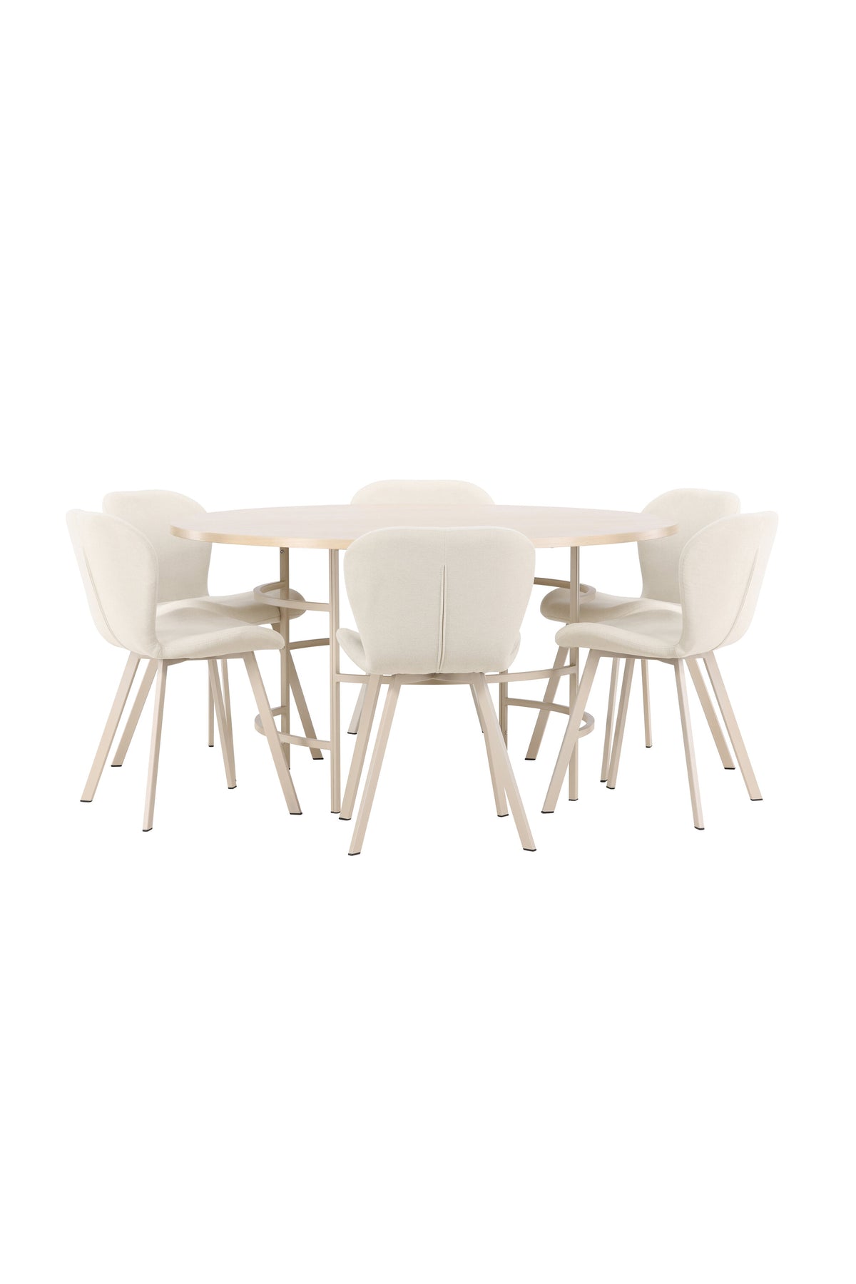 Esstisch Copenhagen mit Lilja Stuhl in White Wash präsentiert im Onlineshop von KAQTU Design AG. Esszimmerset ist von Venture Home