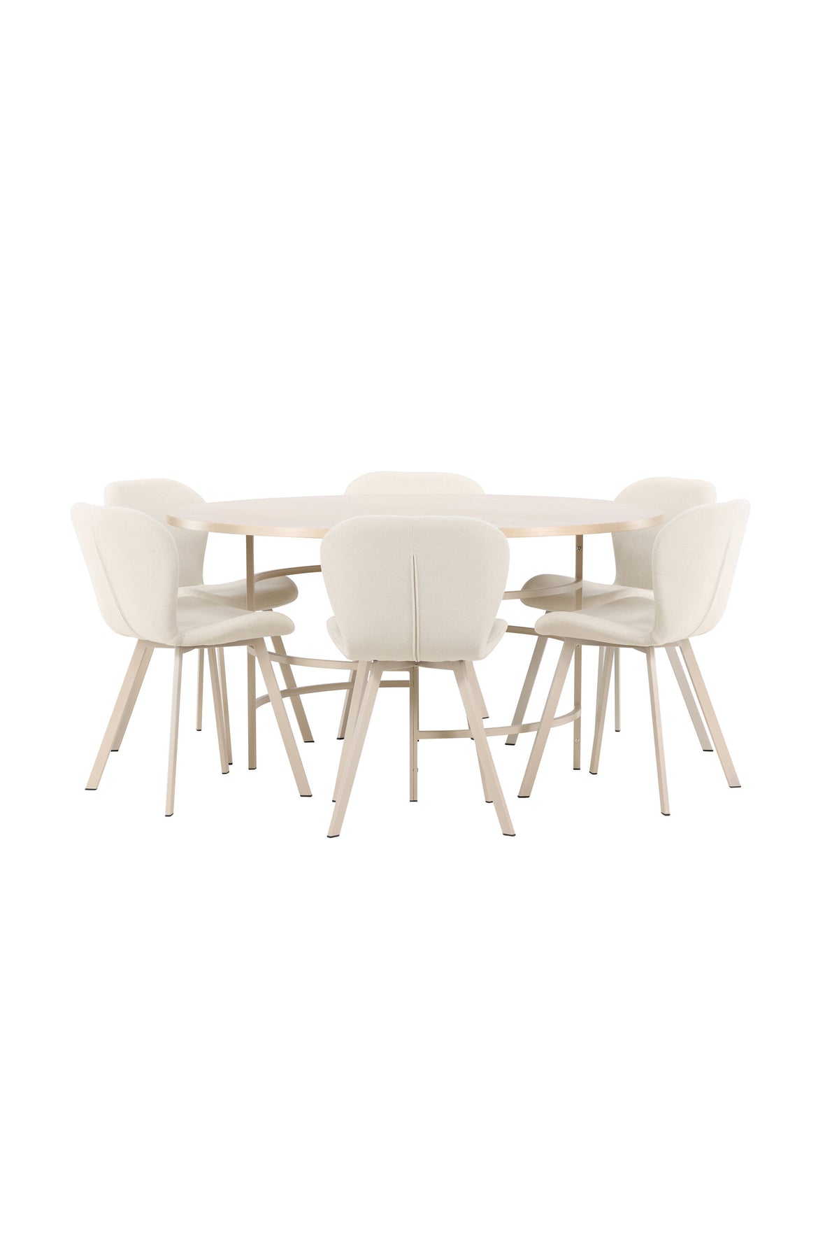 Esstisch Copenhagen mit Lilja Stuhl in White Wash präsentiert im Onlineshop von KAQTU Design AG. Esszimmerset ist von Venture Home