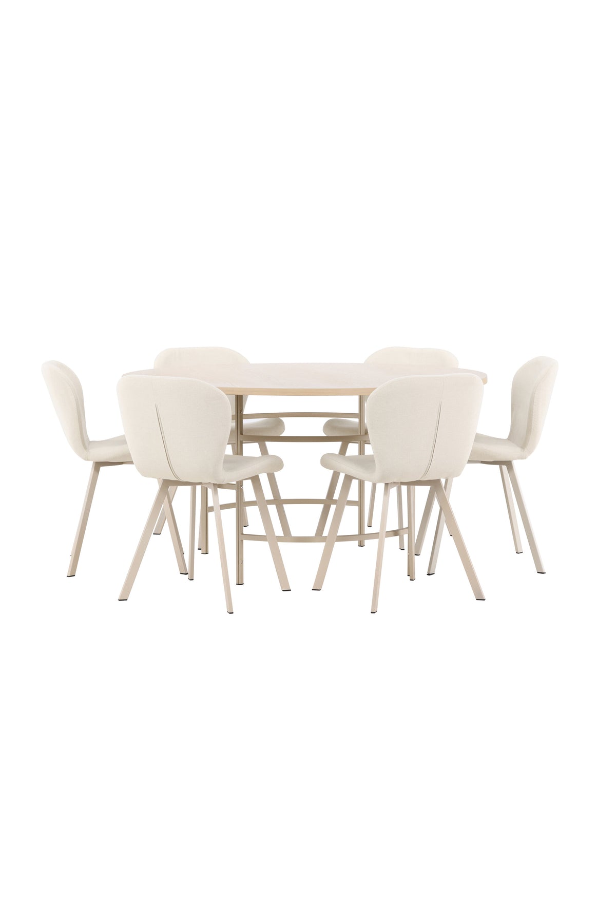 Esstisch Copenhagen mit Lilja Stuhl in White Wash präsentiert im Onlineshop von KAQTU Design AG. Esszimmerset ist von Venture Home