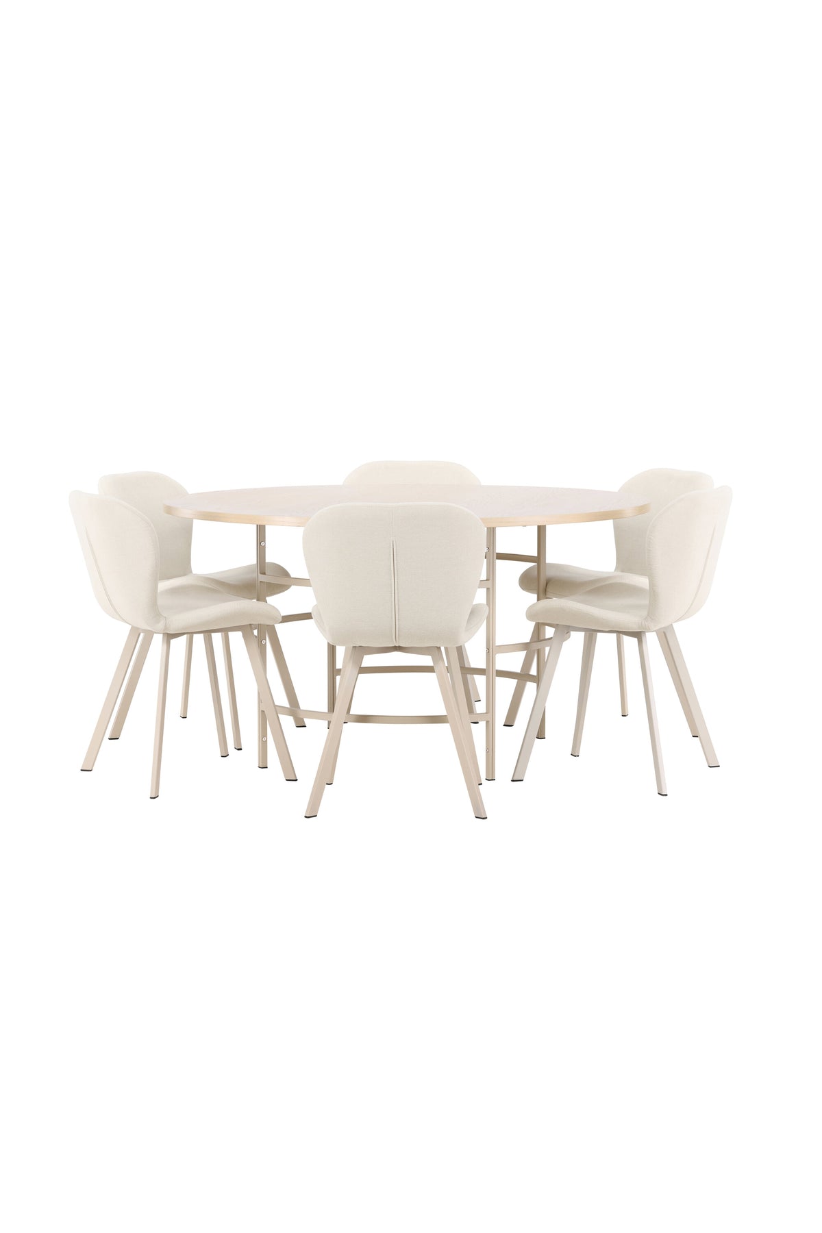 Esstisch Copenhagen mit Lilja Stuhl in White Wash präsentiert im Onlineshop von KAQTU Design AG. Esszimmerset ist von Venture Home