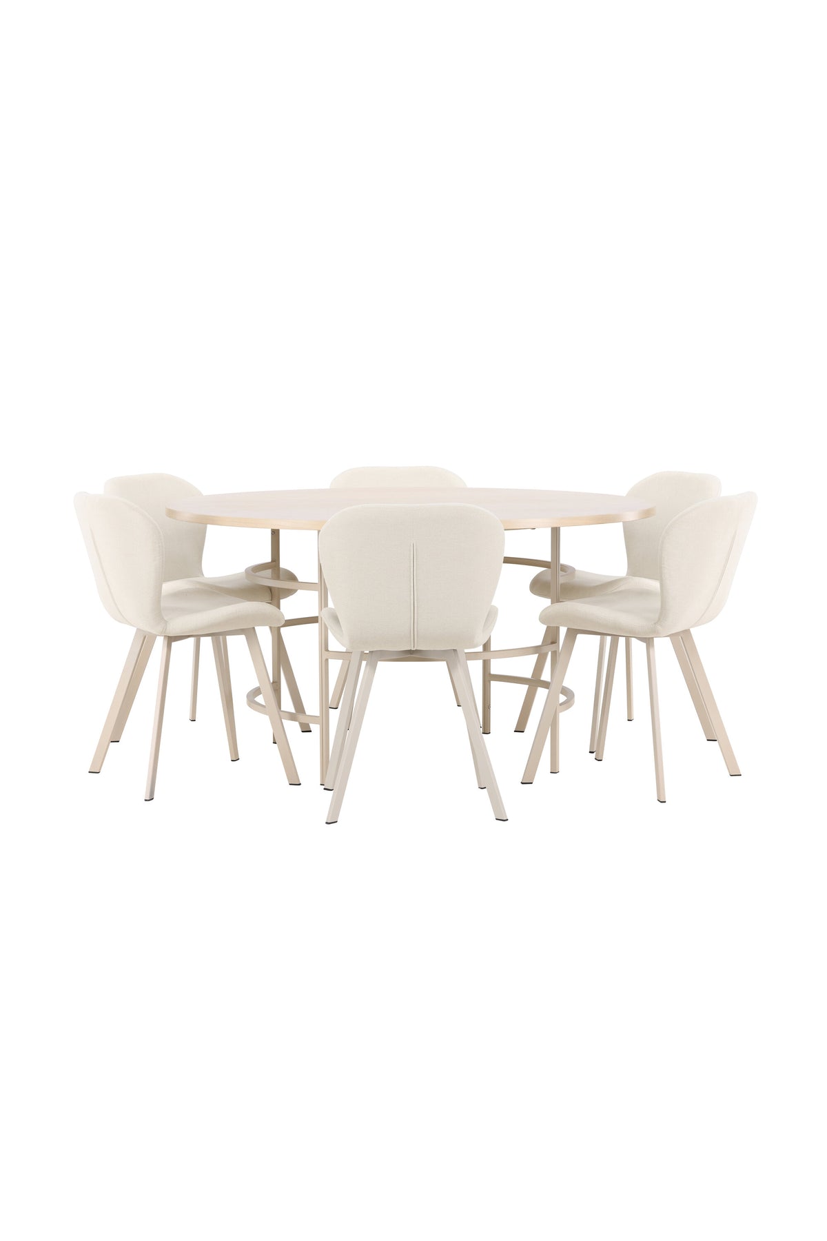 Esstisch Copenhagen mit Lilja Stuhl in White Wash präsentiert im Onlineshop von KAQTU Design AG. Esszimmerset ist von Venture Home