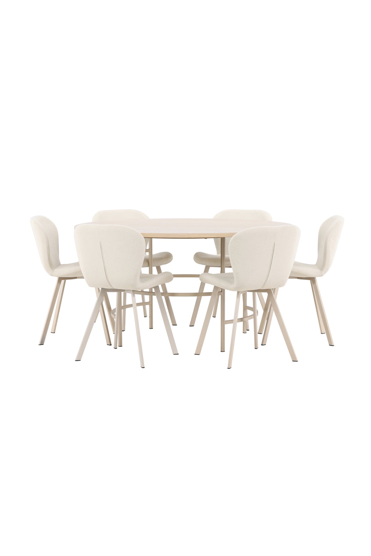 Esstisch Copenhagen mit Lilja Stuhl in White Wash präsentiert im Onlineshop von KAQTU Design AG. Esszimmerset ist von Venture Home