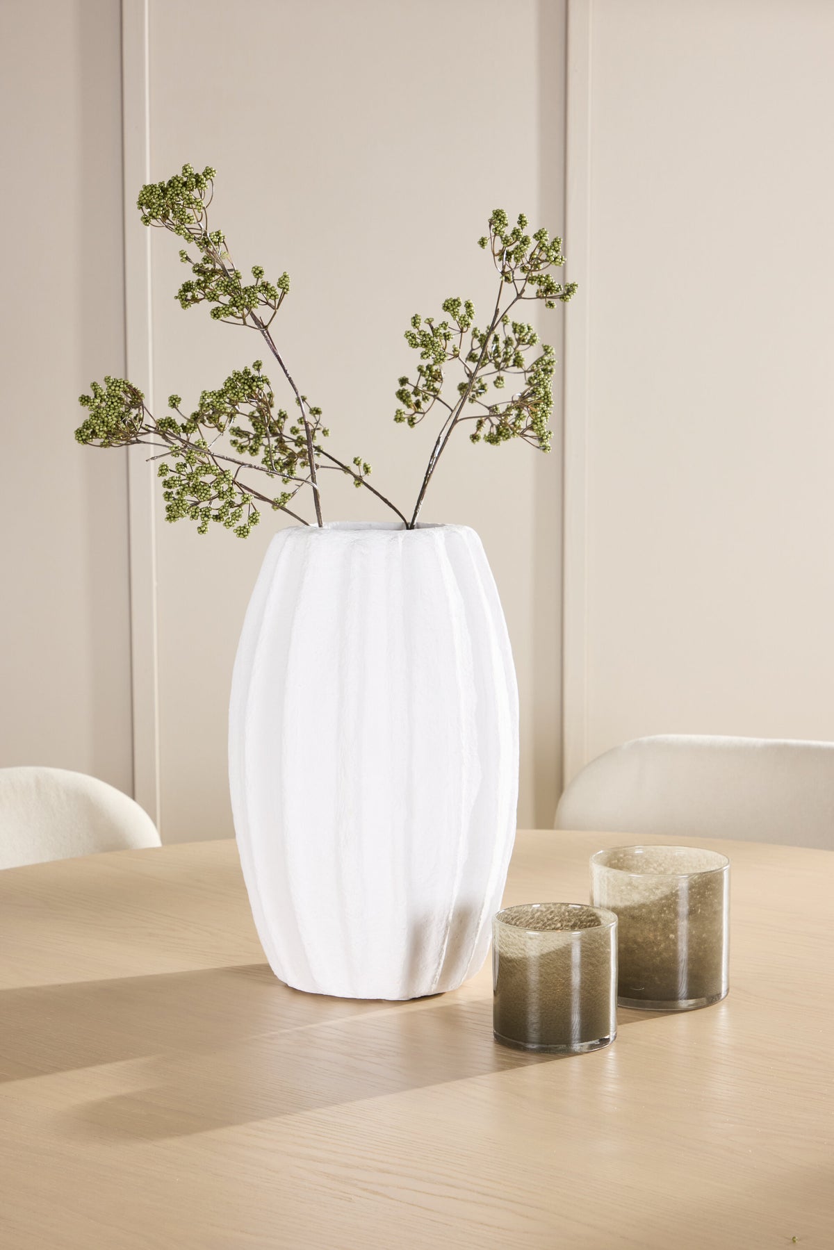 Esstisch Copenhagen mit Lilja Stuhl in White Wash präsentiert im Onlineshop von KAQTU Design AG. Esszimmerset ist von Venture Home