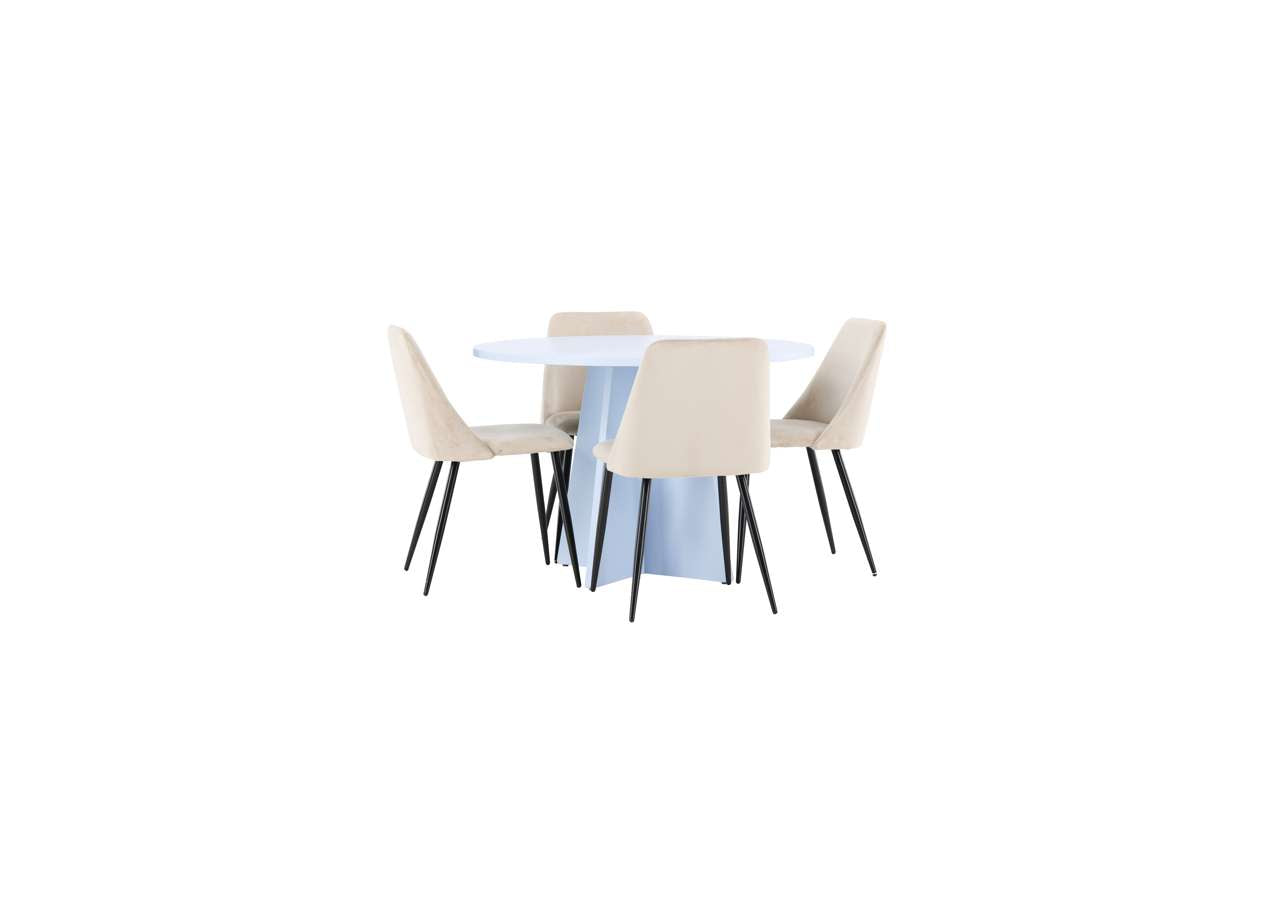 Eleganter Esstisch Bootcut von Venture Home mit passendem Nachtstuhl, perfekt für ein modernes und stilvolles Esszimmer.