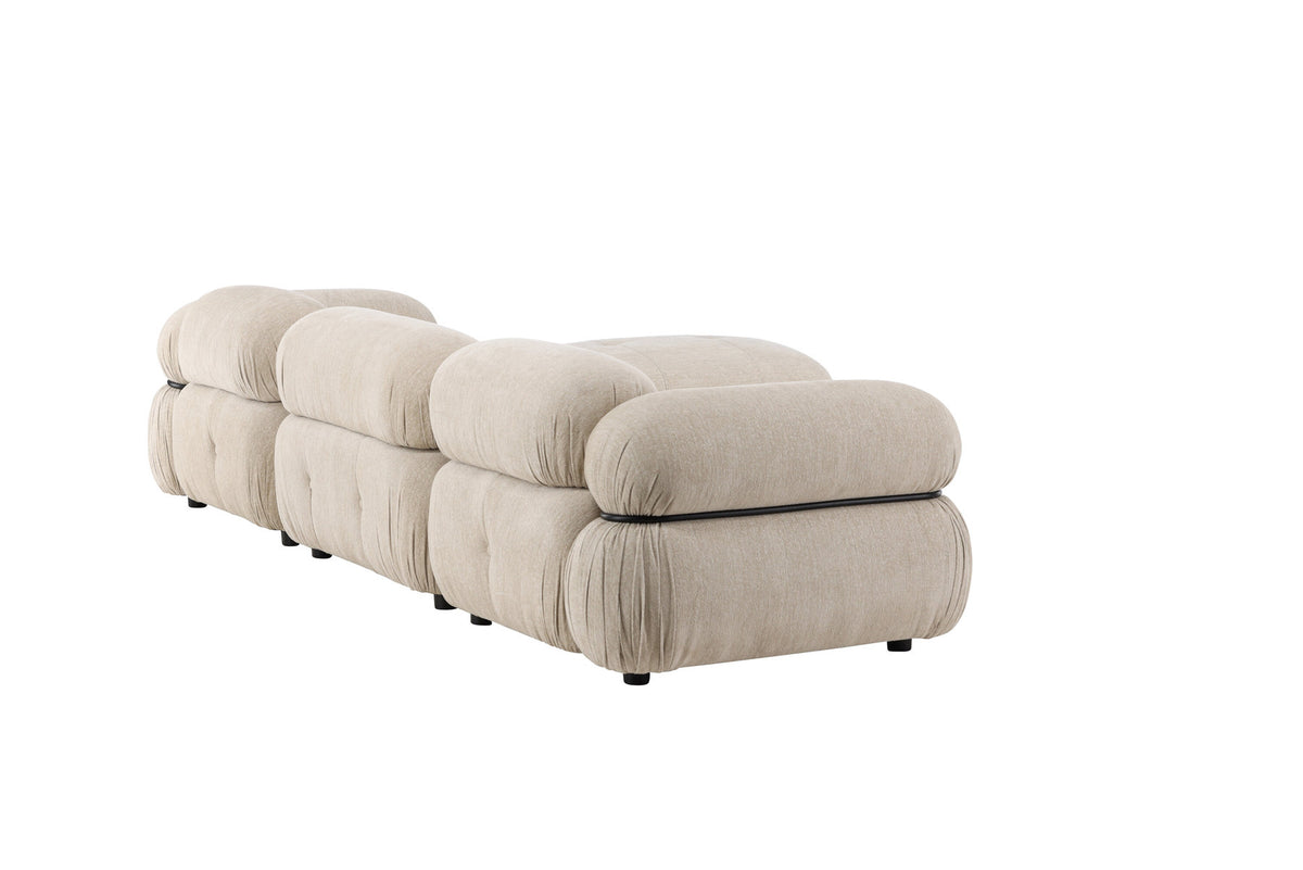 Mika Corner Sofa in Beige präsentiert im Onlineshop von KAQTU Design AG. Ecksofa ist von Venture Home