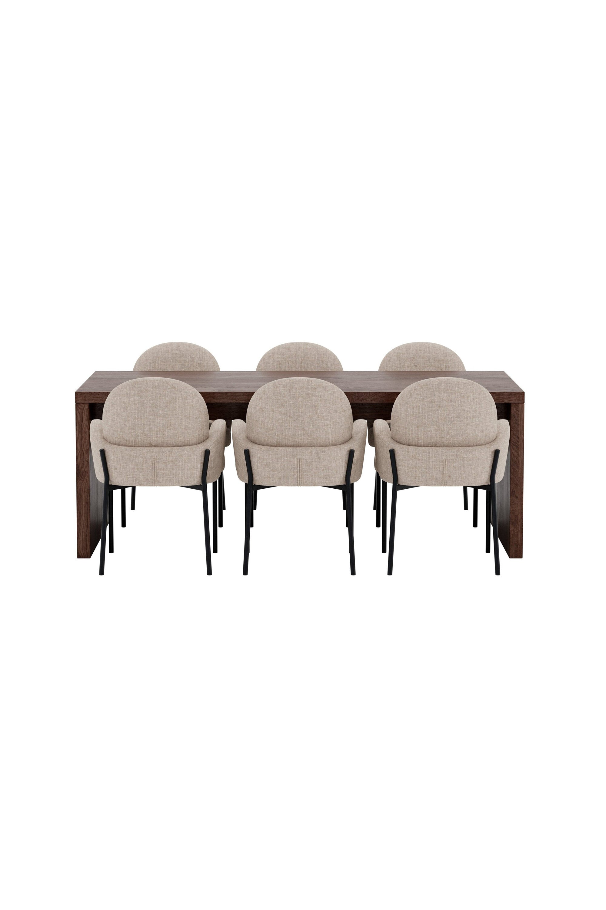 Evone Essgruppe mit Stühlen Blom in präsentiert im Onlineshop von KAQTU Design AG. Esszimmerset ist von Venture Home
