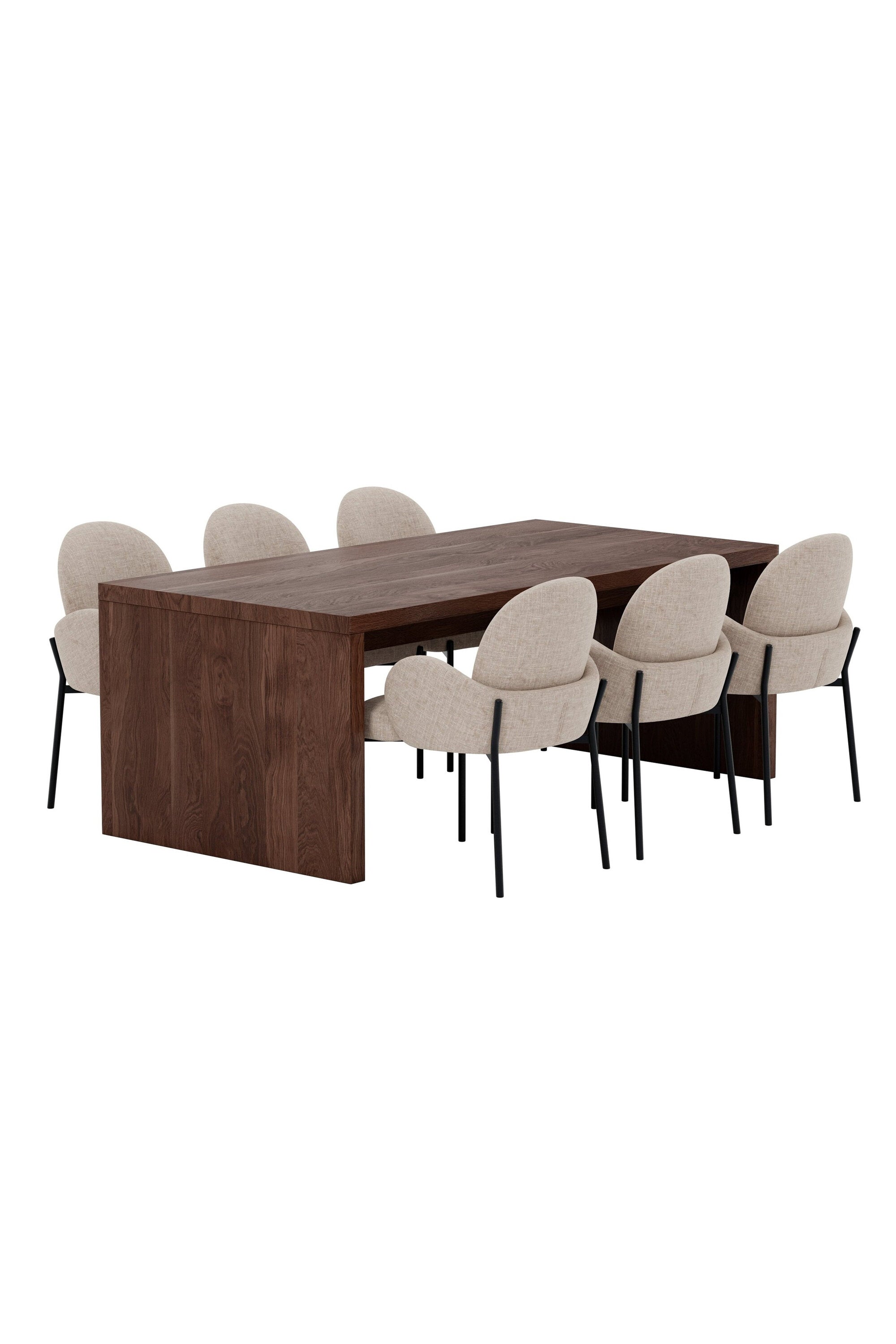 Evone Essgruppe mit Stühlen Blom in präsentiert im Onlineshop von KAQTU Design AG. Esszimmerset ist von Venture Home