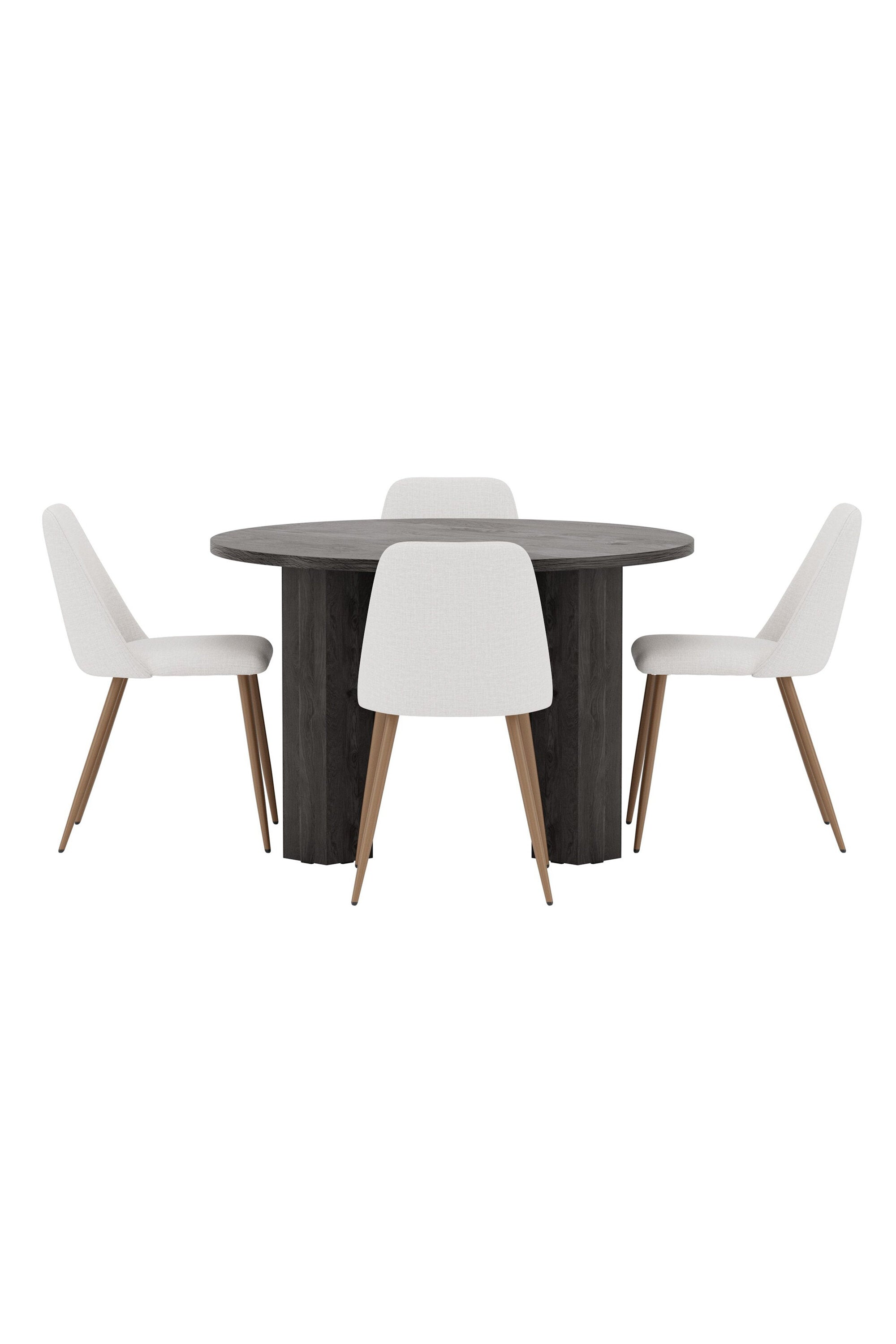 Juno Esstisch-Set mit Stühlen Night in präsentiert im Onlineshop von KAQTU Design AG. Bartischset ist von Venture Home