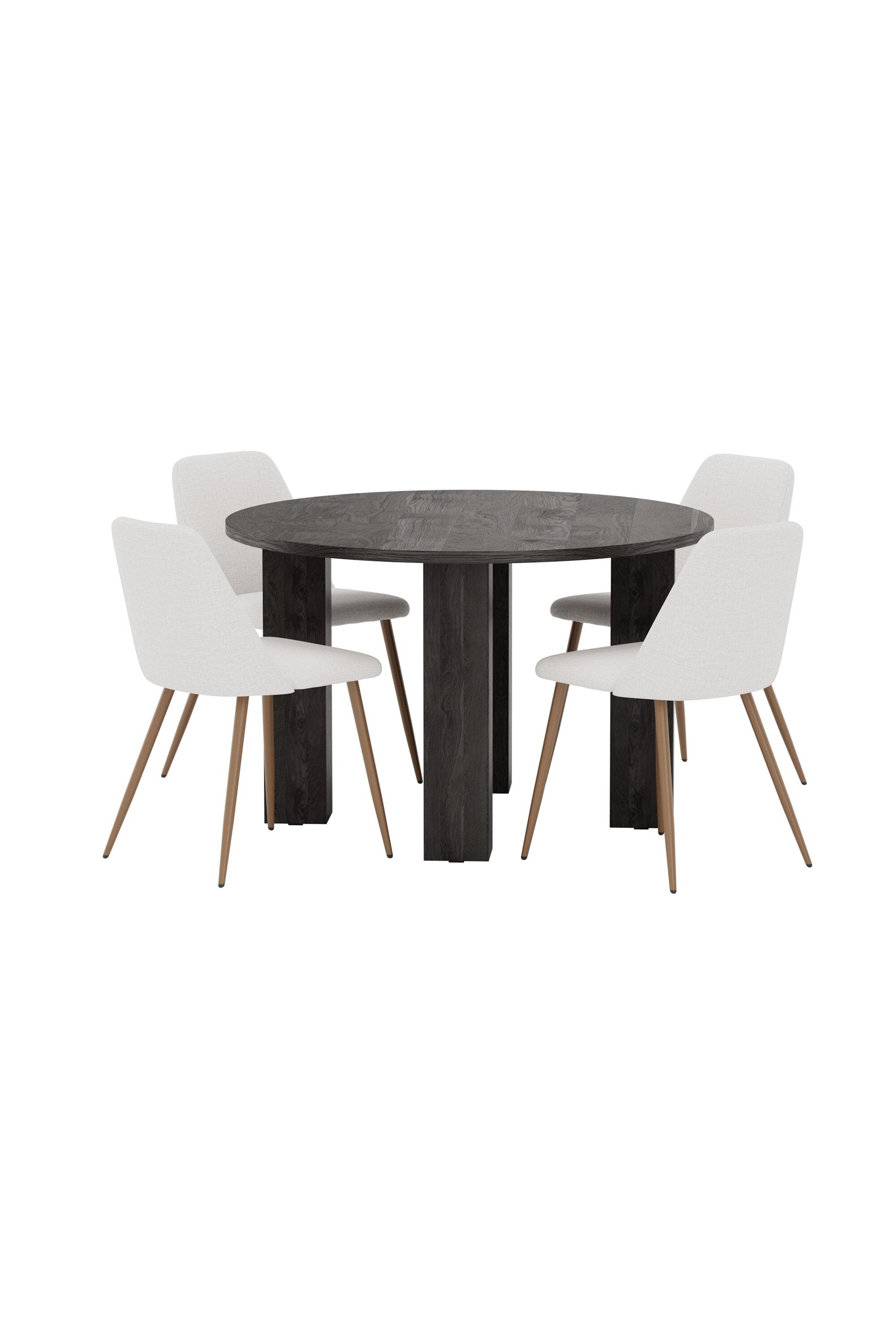 Juno Esstisch-Set mit Stühlen Night in präsentiert im Onlineshop von KAQTU Design AG. Bartischset ist von Venture Home