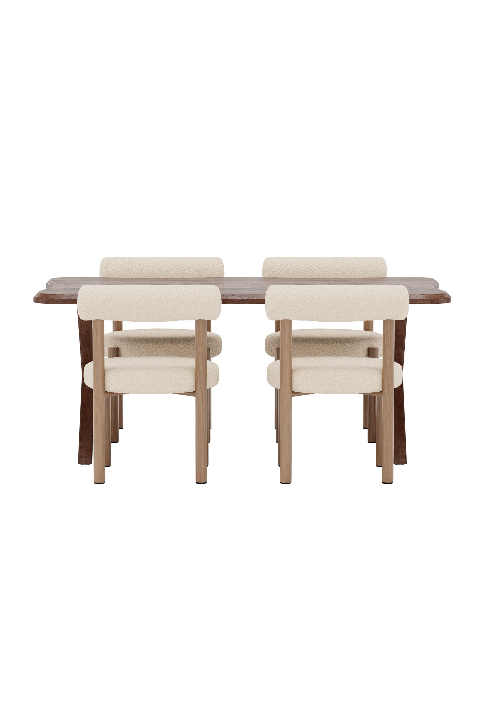Fiona Essgruppe mit Stühlen Tillo in präsentiert im Onlineshop von KAQTU Design AG. Esszimmerset ist von Venture Home