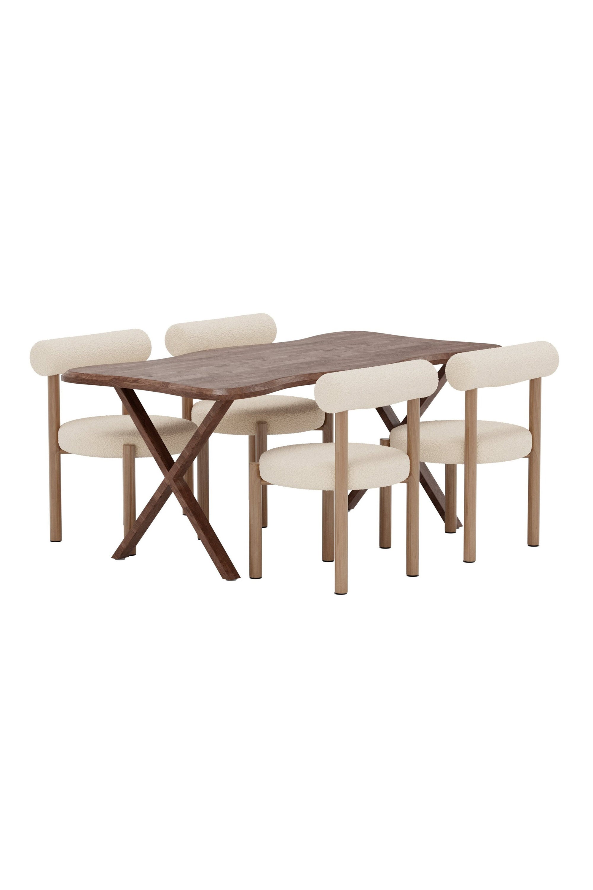 Fiona Essgruppe mit Stühlen Tillo in präsentiert im Onlineshop von KAQTU Design AG. Esszimmerset ist von Venture Home