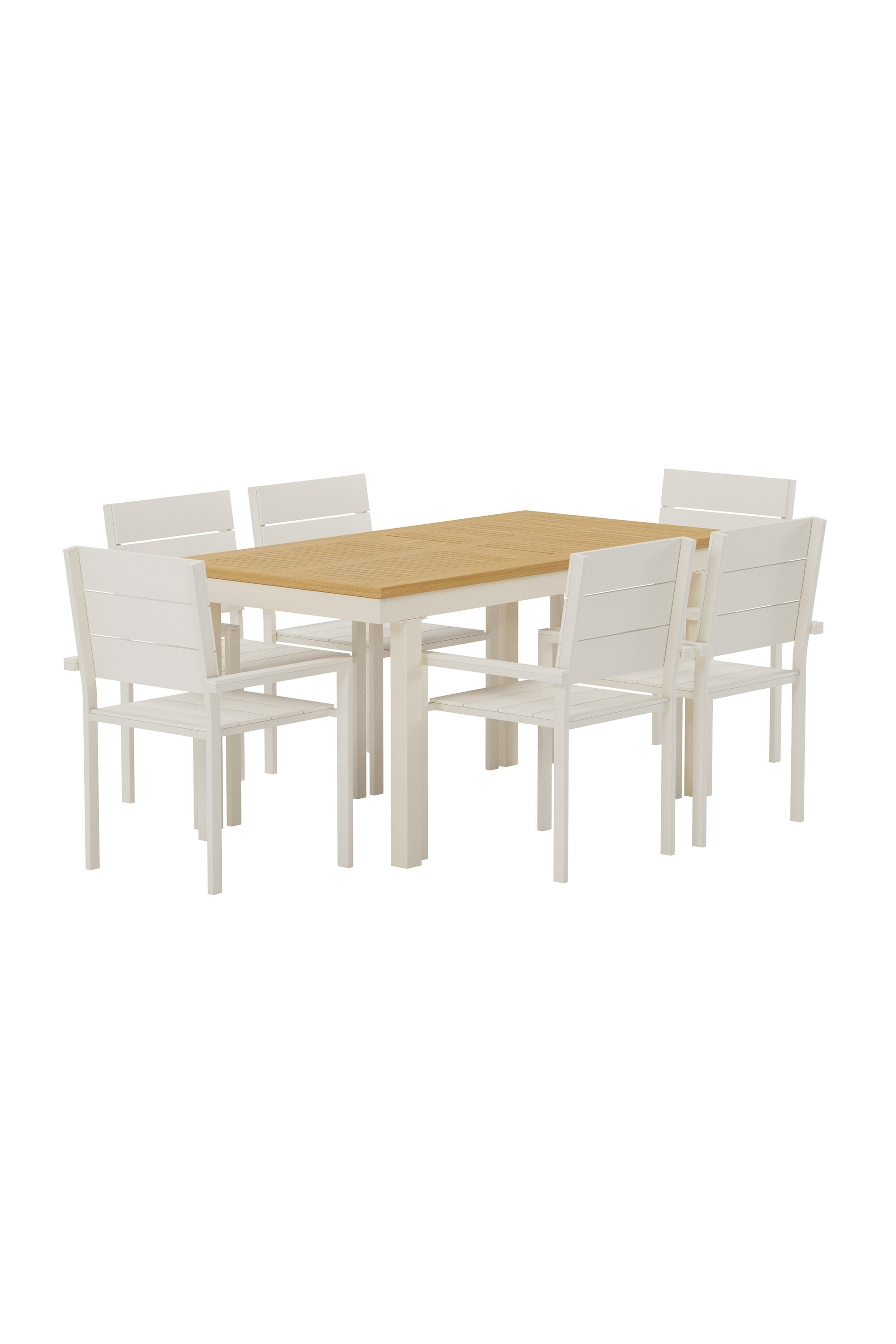 Panama Esstisch mit Levels Stühlen in präsentiert im Onlineshop von KAQTU Design AG. Gartentischset ist von Venture Home