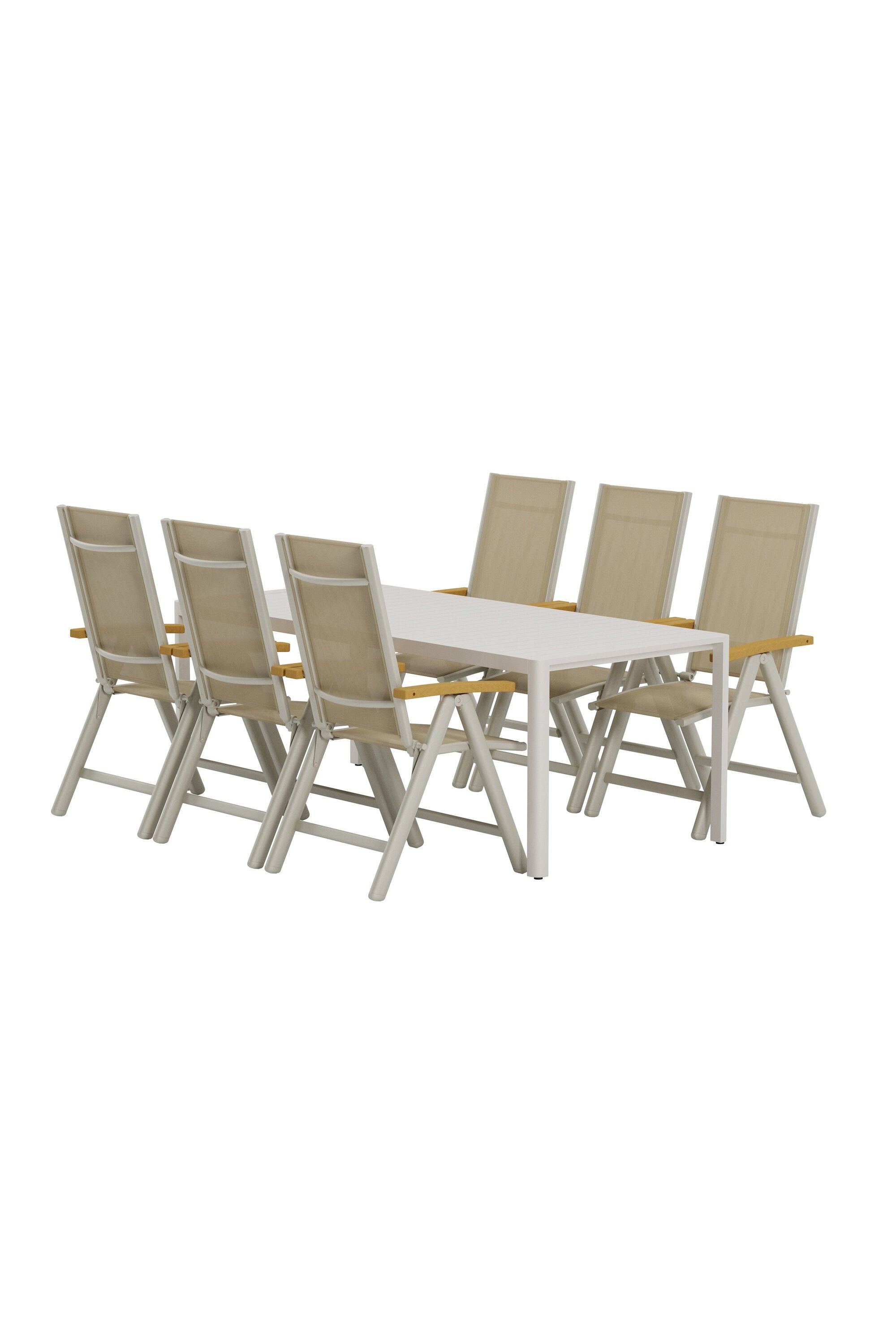 Giardini Esstisch mit Panama-Stühlen in präsentiert im Onlineshop von KAQTU Design AG. Gartentischset ist von Venture Home