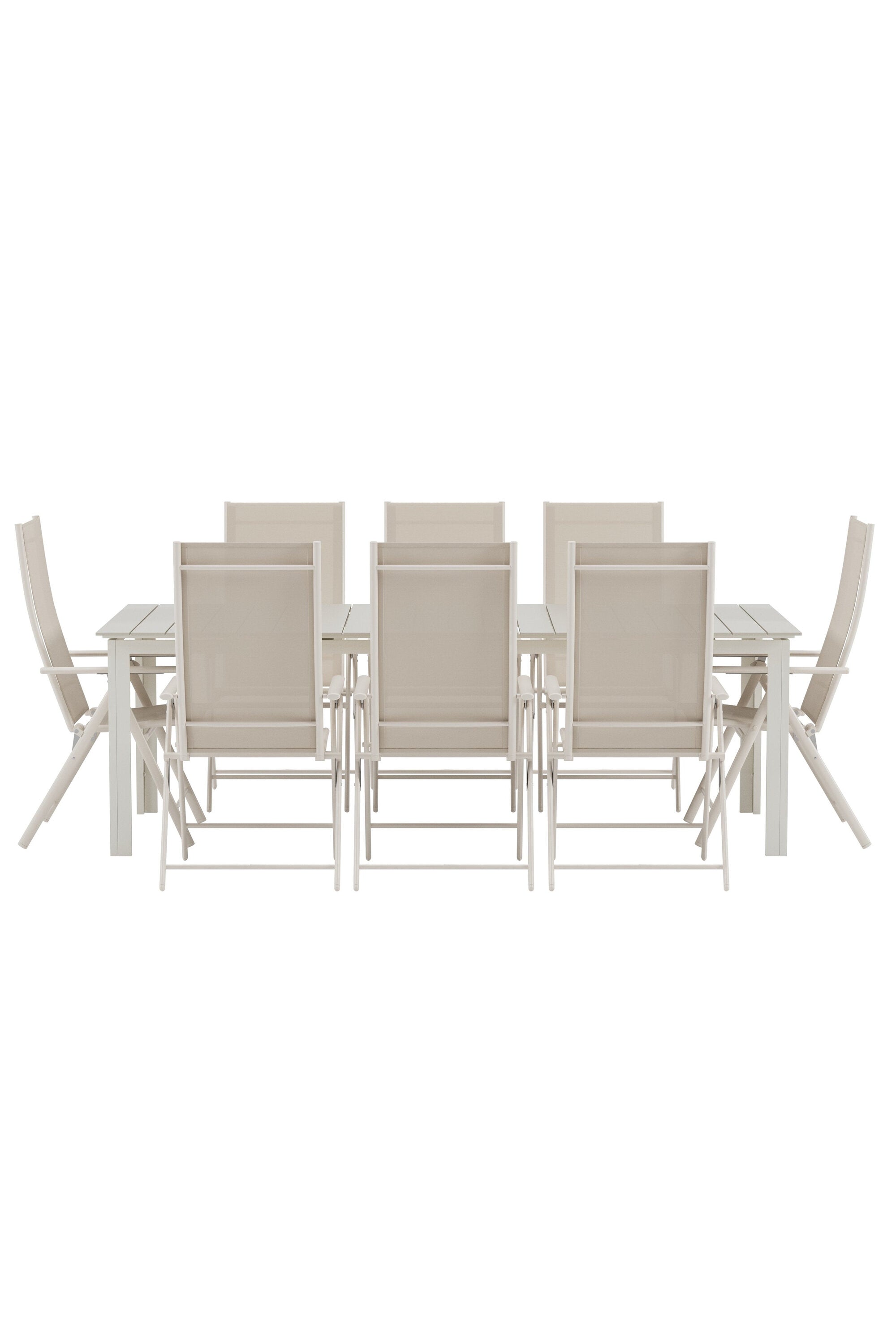 Levels Esstisch mit Levanzo Stühlen in präsentiert im Onlineshop von KAQTU Design AG. Gartentischset ist von Venture Home