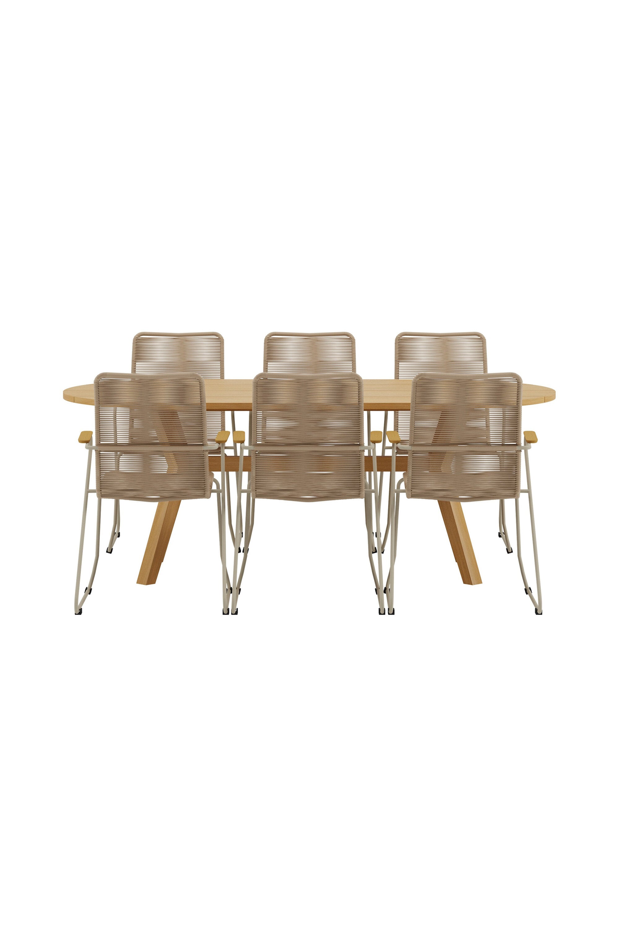 Kenya Esstisch mit Bois Stühlen in präsentiert im Onlineshop von KAQTU Design AG. Gartentischset ist von Venture Home