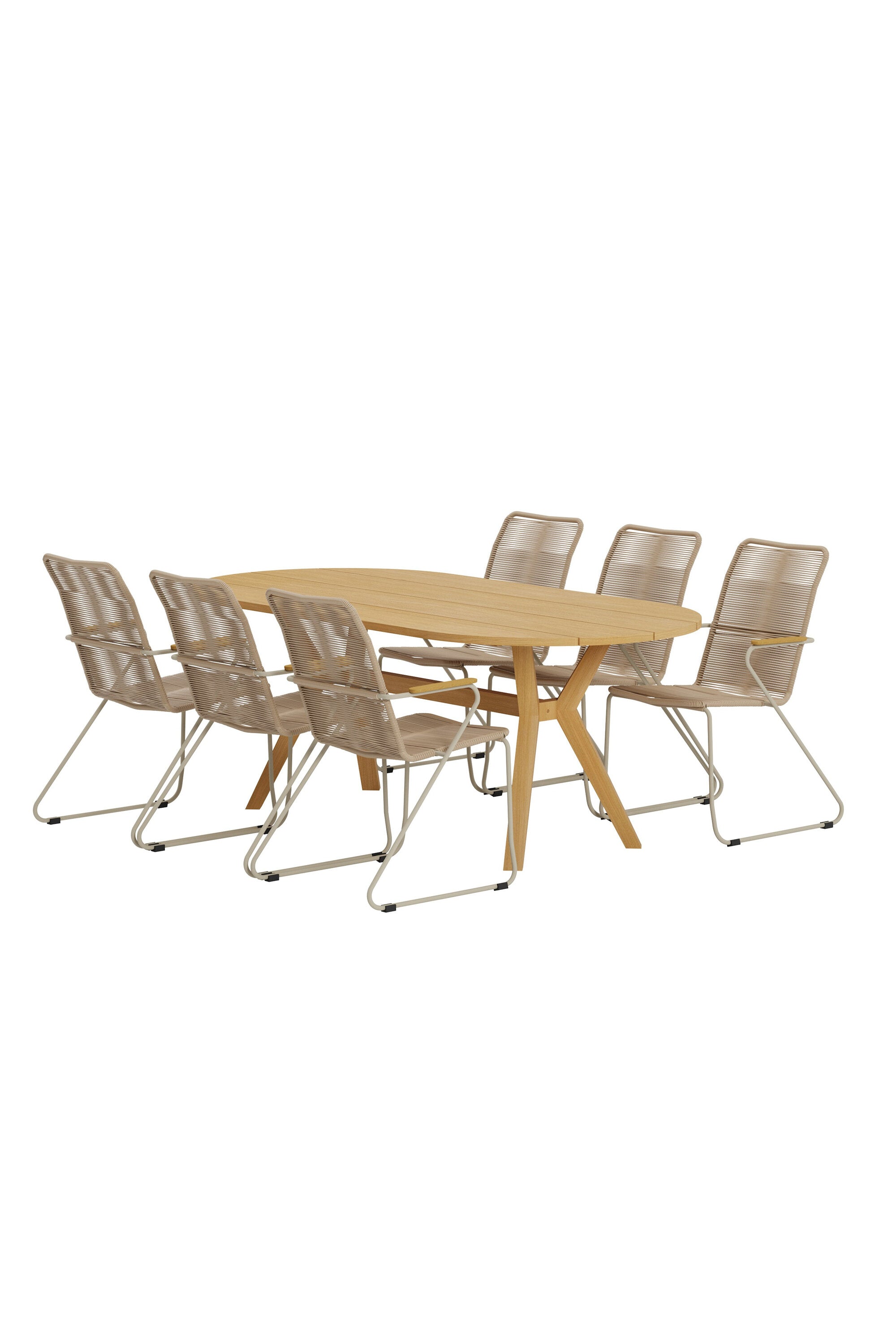 Kenya Esstisch mit Bois Stühlen in präsentiert im Onlineshop von KAQTU Design AG. Gartentischset ist von Venture Home
