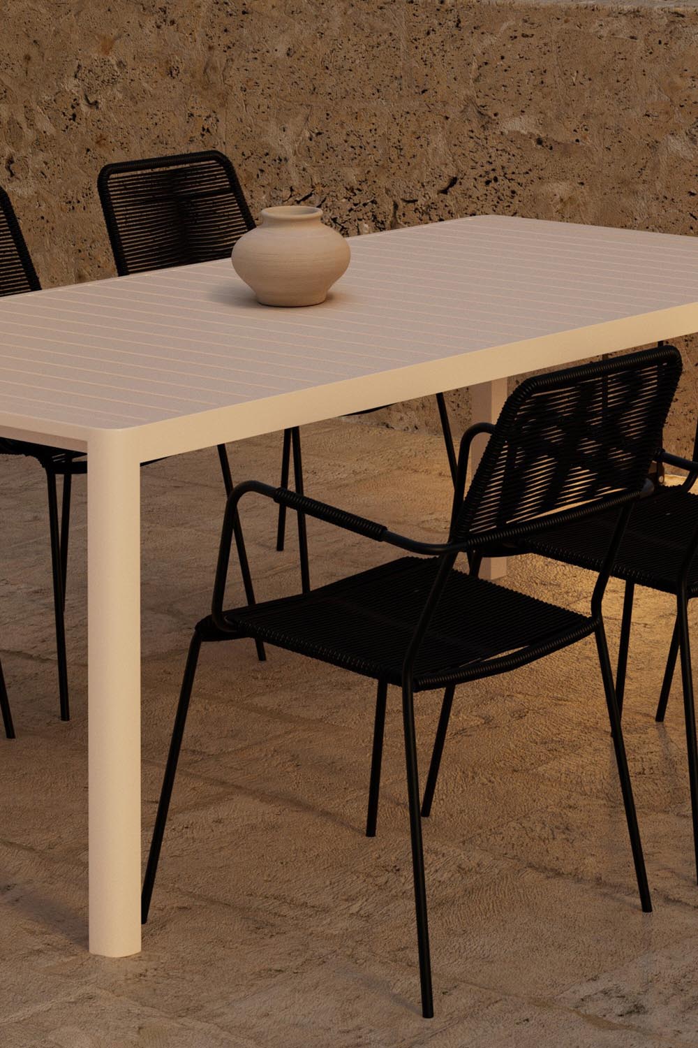 Esstisch mit Stühlen von Giardini und Lindos in präsentiert im Onlineshop von KAQTU Design AG. Gartentischset ist von Venture Home