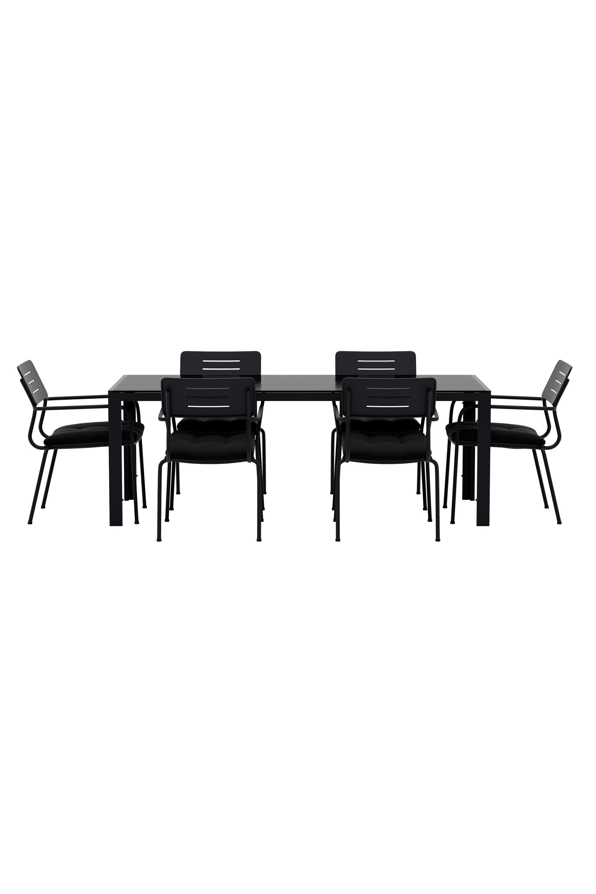 Esszimmertisch mit Nicke Stühlen in präsentiert im Onlineshop von KAQTU Design AG. Gartentischset ist von Venture Home