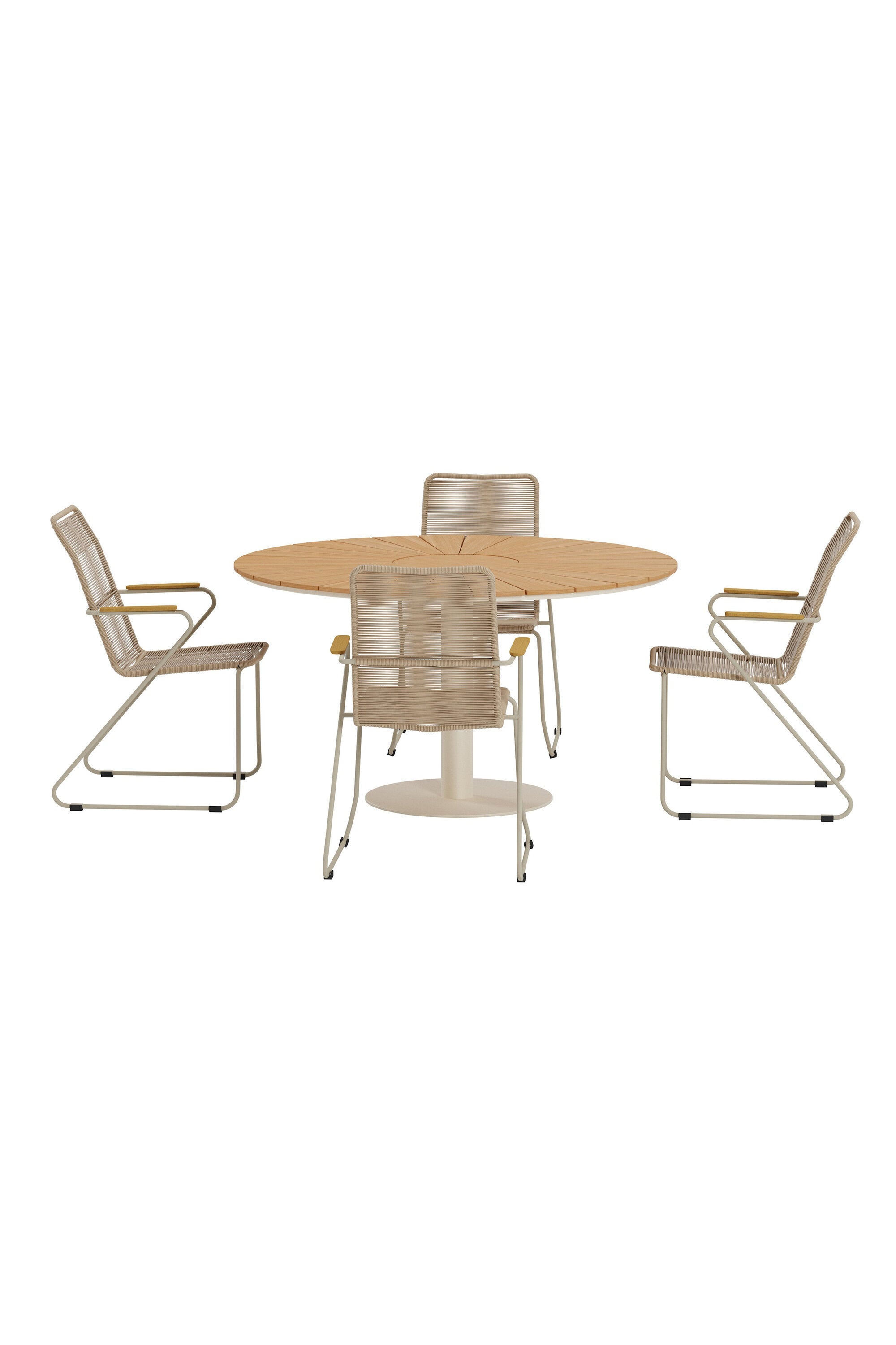 Croft Esstisch mit Bois Stühlen in präsentiert im Onlineshop von KAQTU Design AG. Gartentischset ist von Venture Home